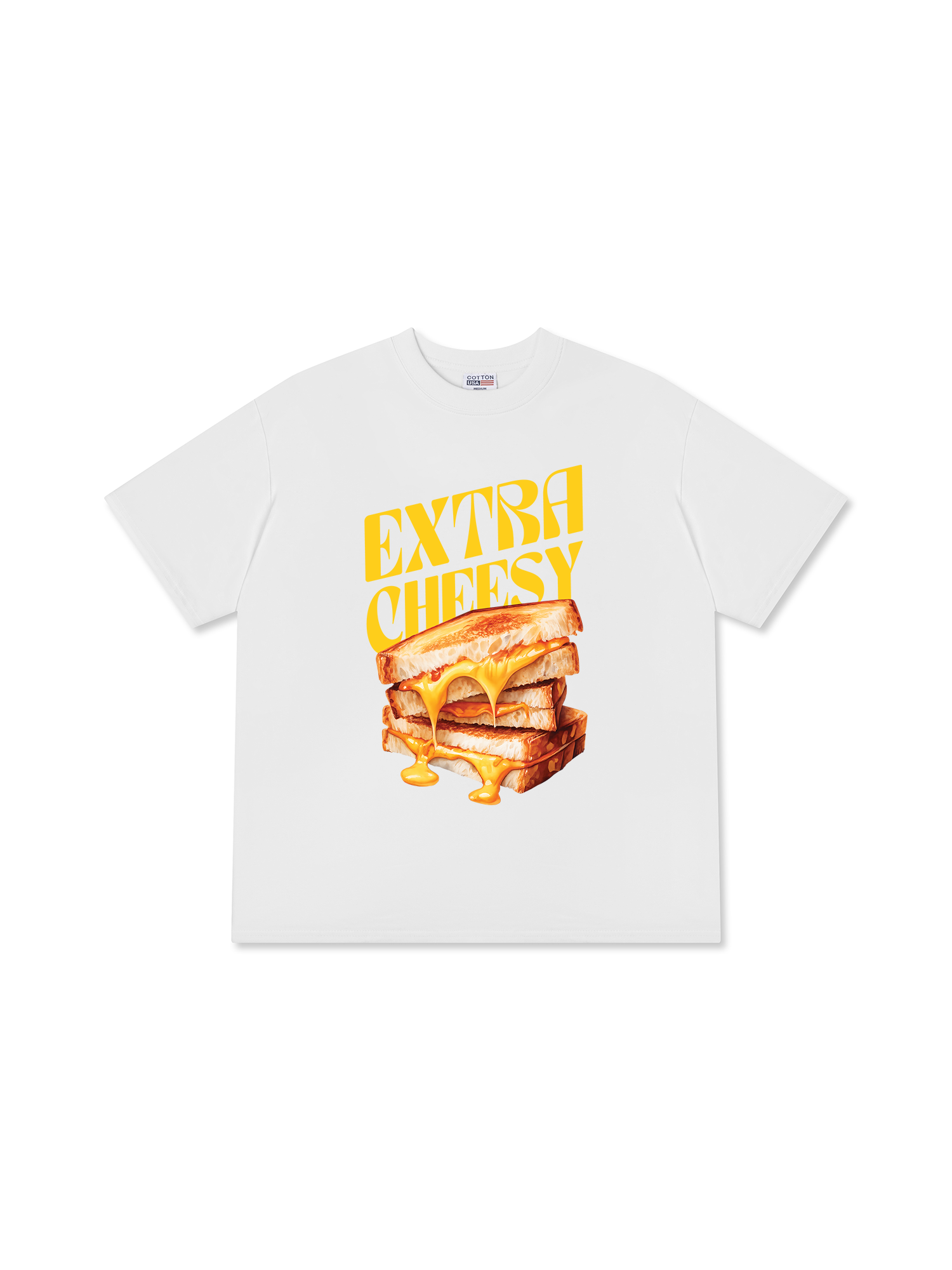 Áo Thun Relaxed Fit Yummy Mood Extra Cheesy