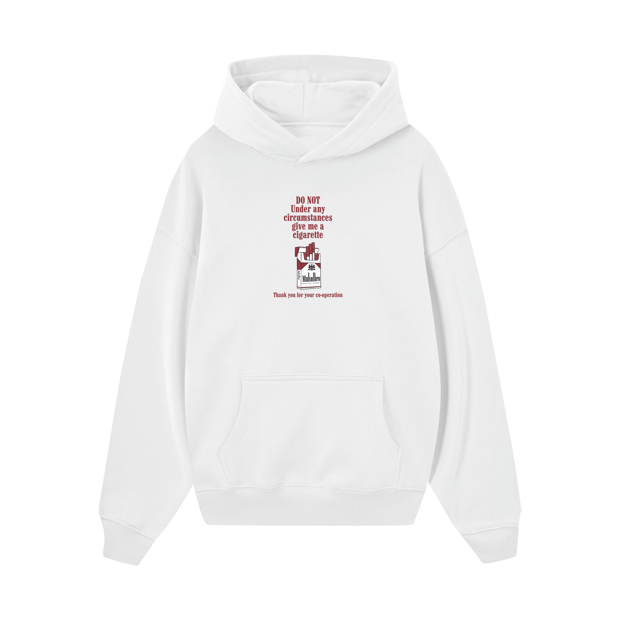 Marlboro Do Not Under Hoodie