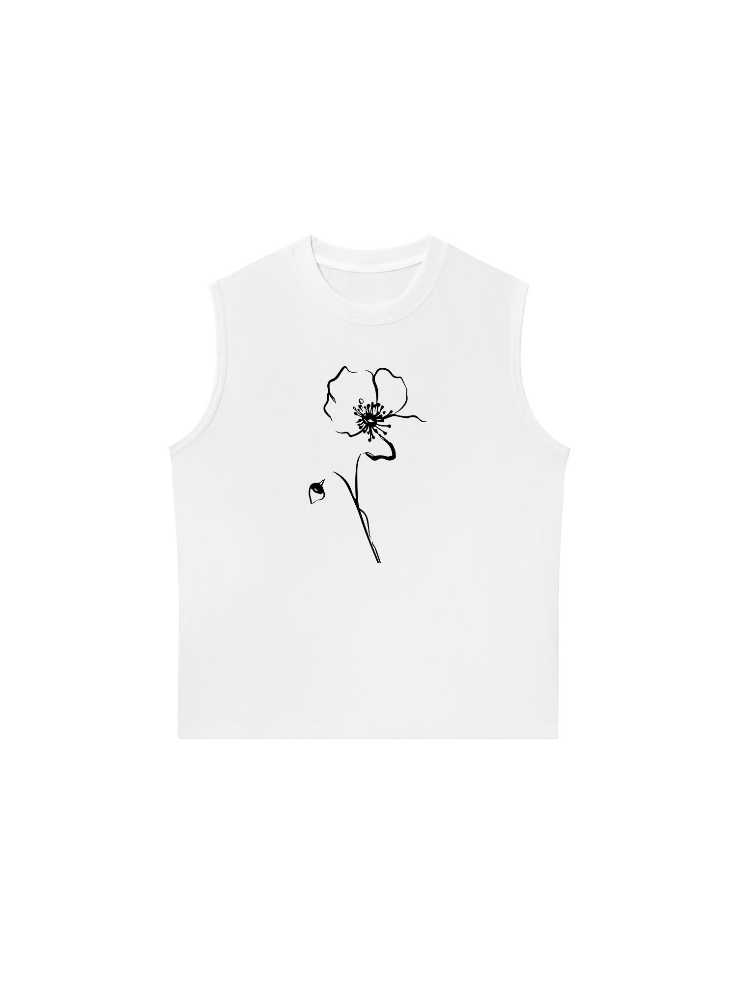 Áo Ba Lỗ Relaxed Fit Poppy Flower
