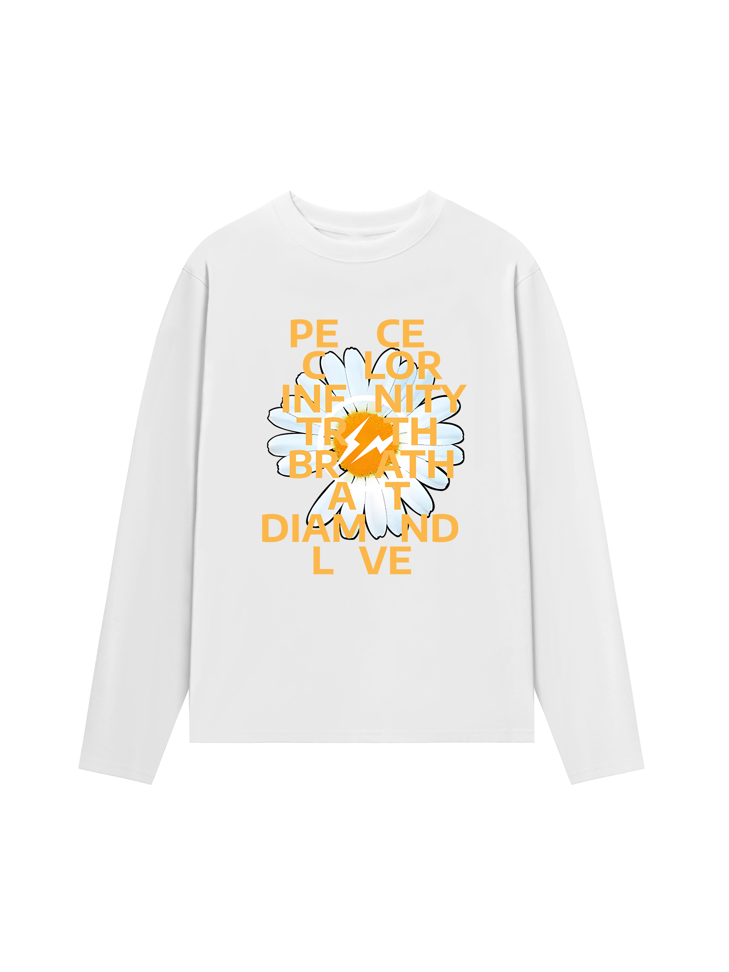 Áo Thun Dài Tay Floral Peace Color Love