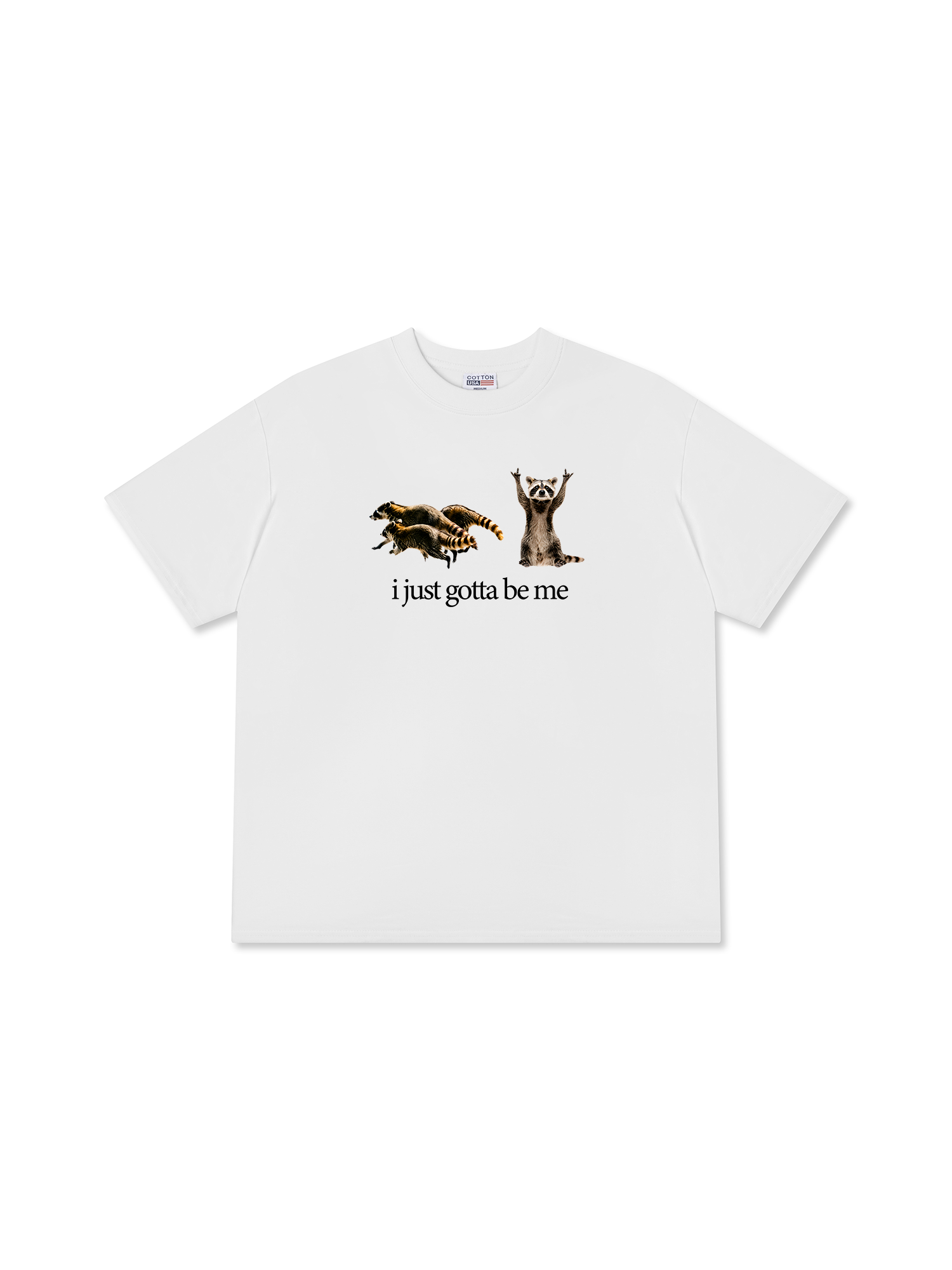 Áo Thun Relaxed Fit I Just Gotta Be Me Raccoon