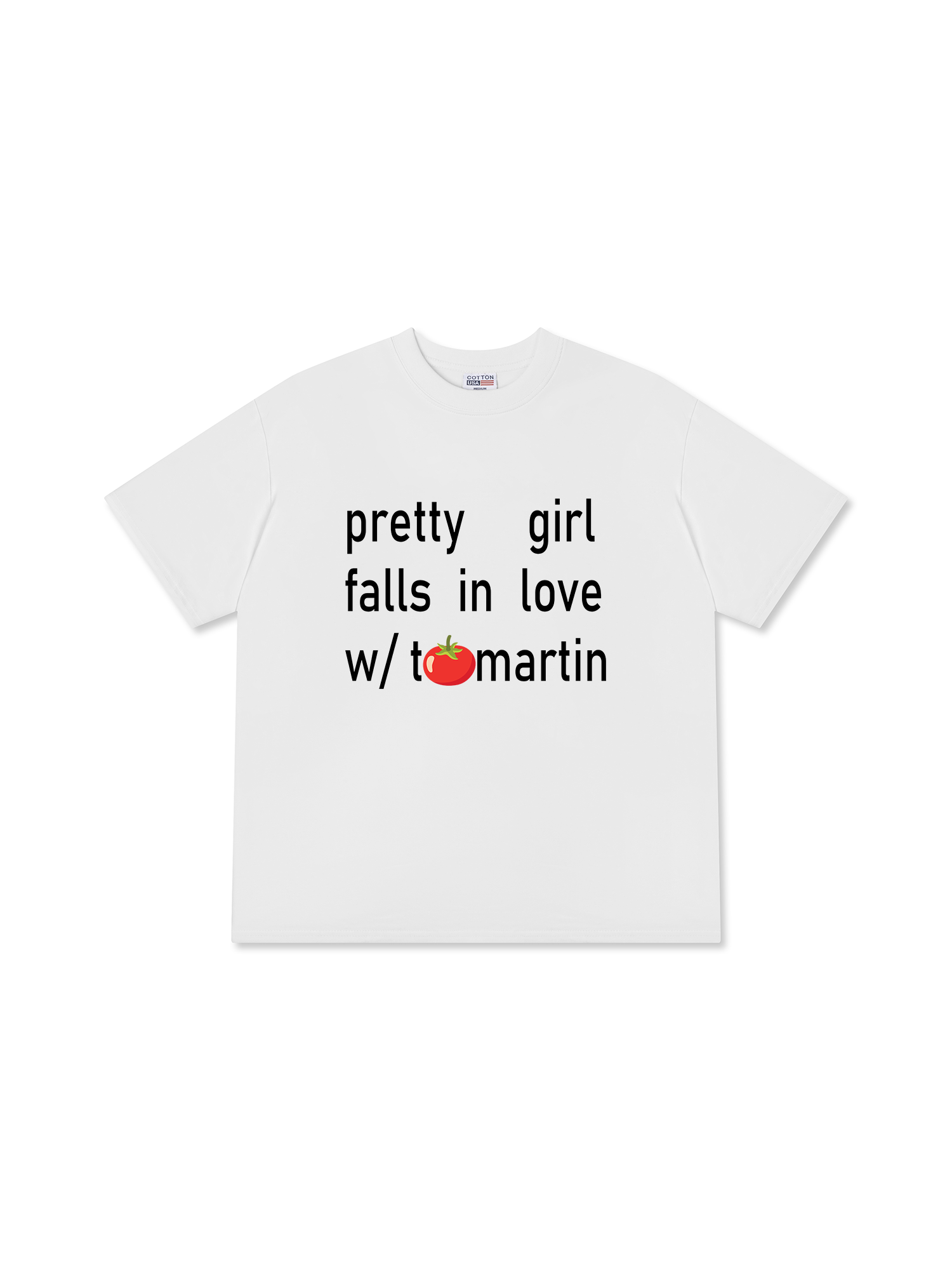 Áo Thun Relaxed Fit Idols Pretty Girl Falls In Love With Tomato Martin