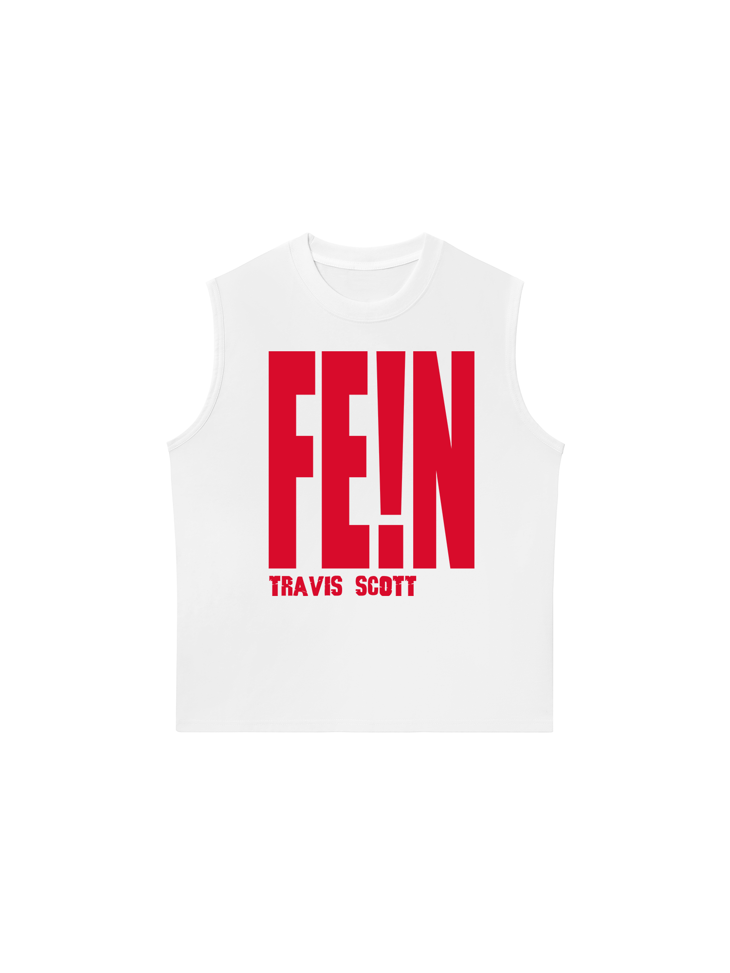 Áo Ba Lỗ Relaxed Fit Rapper Travis Scott Fein Typo