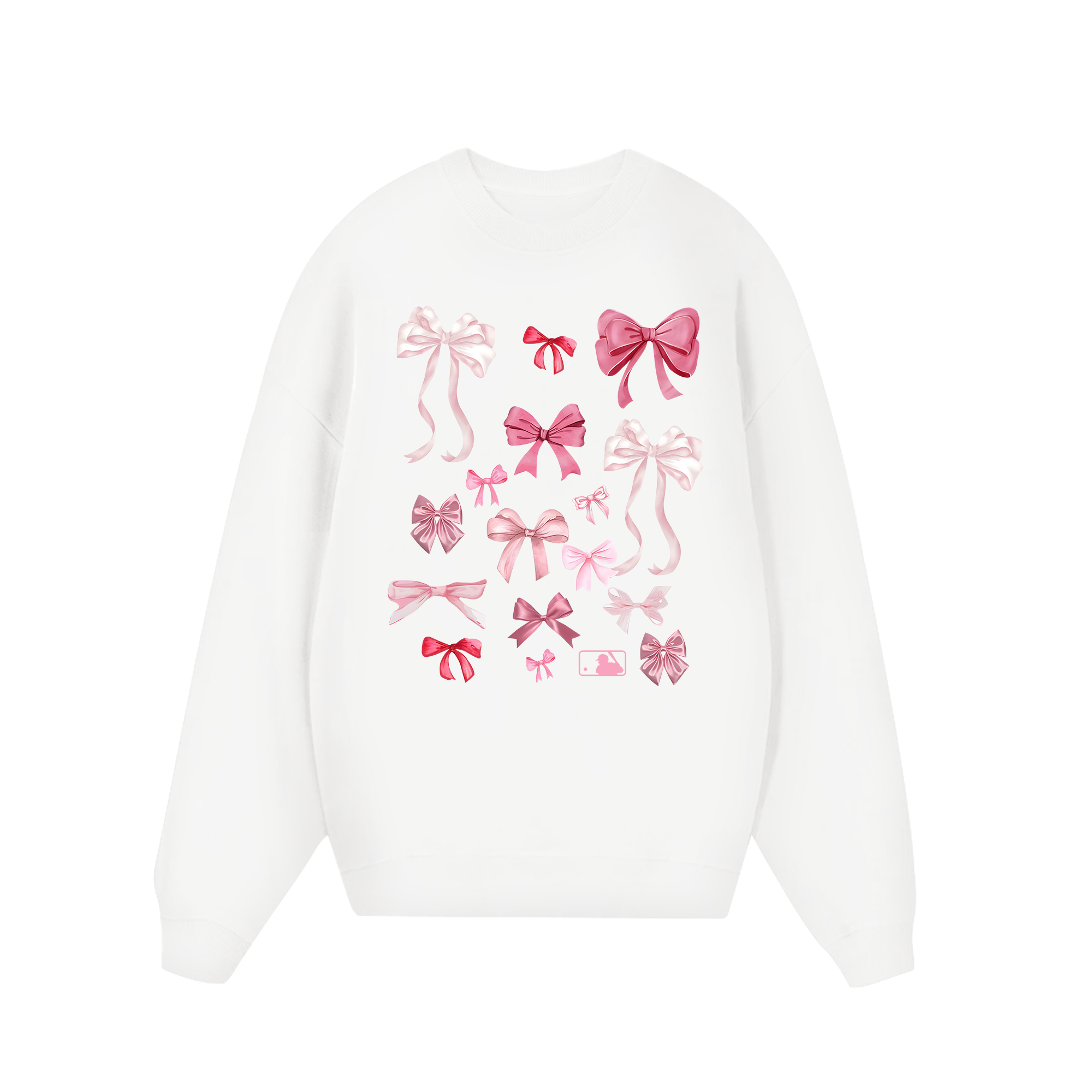 MLB Floral Pink Ribbon Y2K Sweater