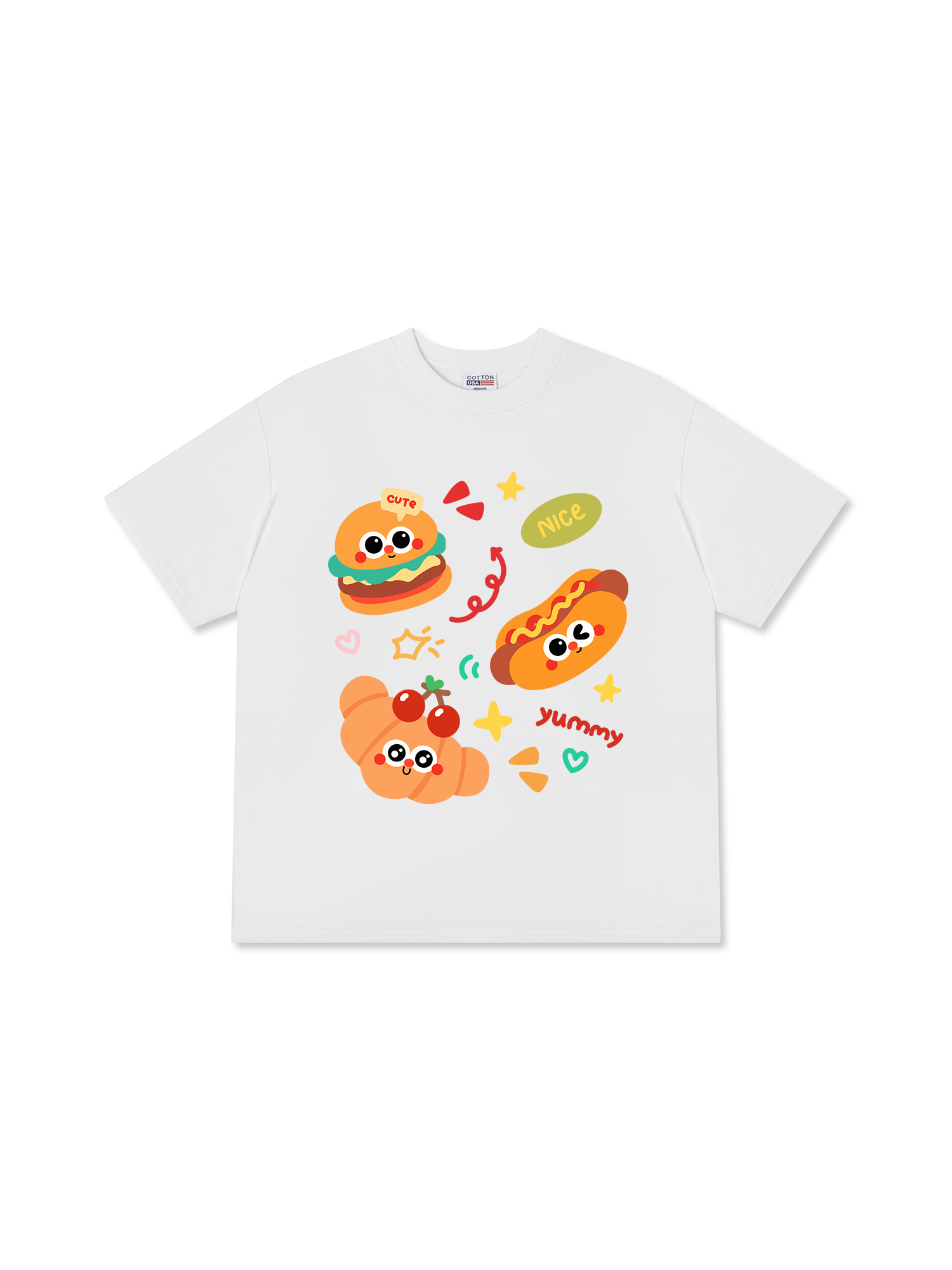 Áo Thun Relaxed Fit Yummy Mood Triple Cute