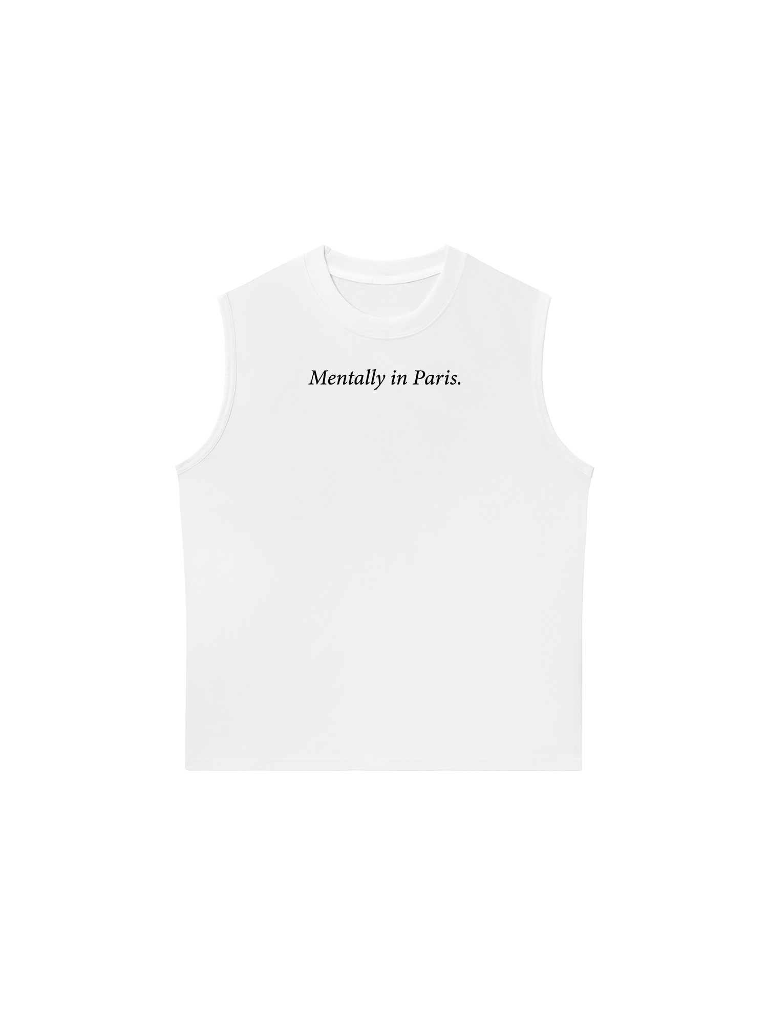 Áo Ba Lỗ Relaxed Fit Mentally In Paris