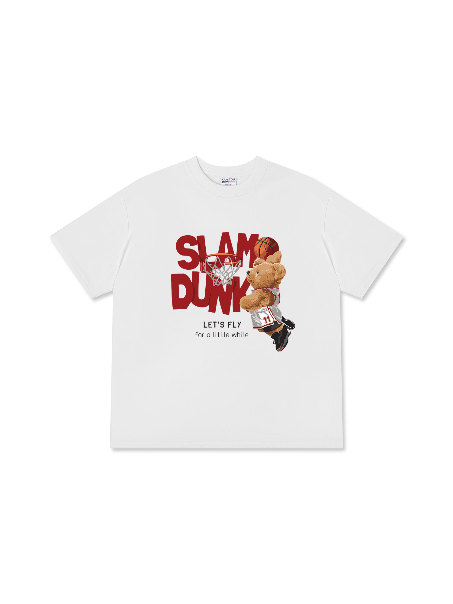 Áo Thun Relaxed Fit  Basketball Slam Dunk
