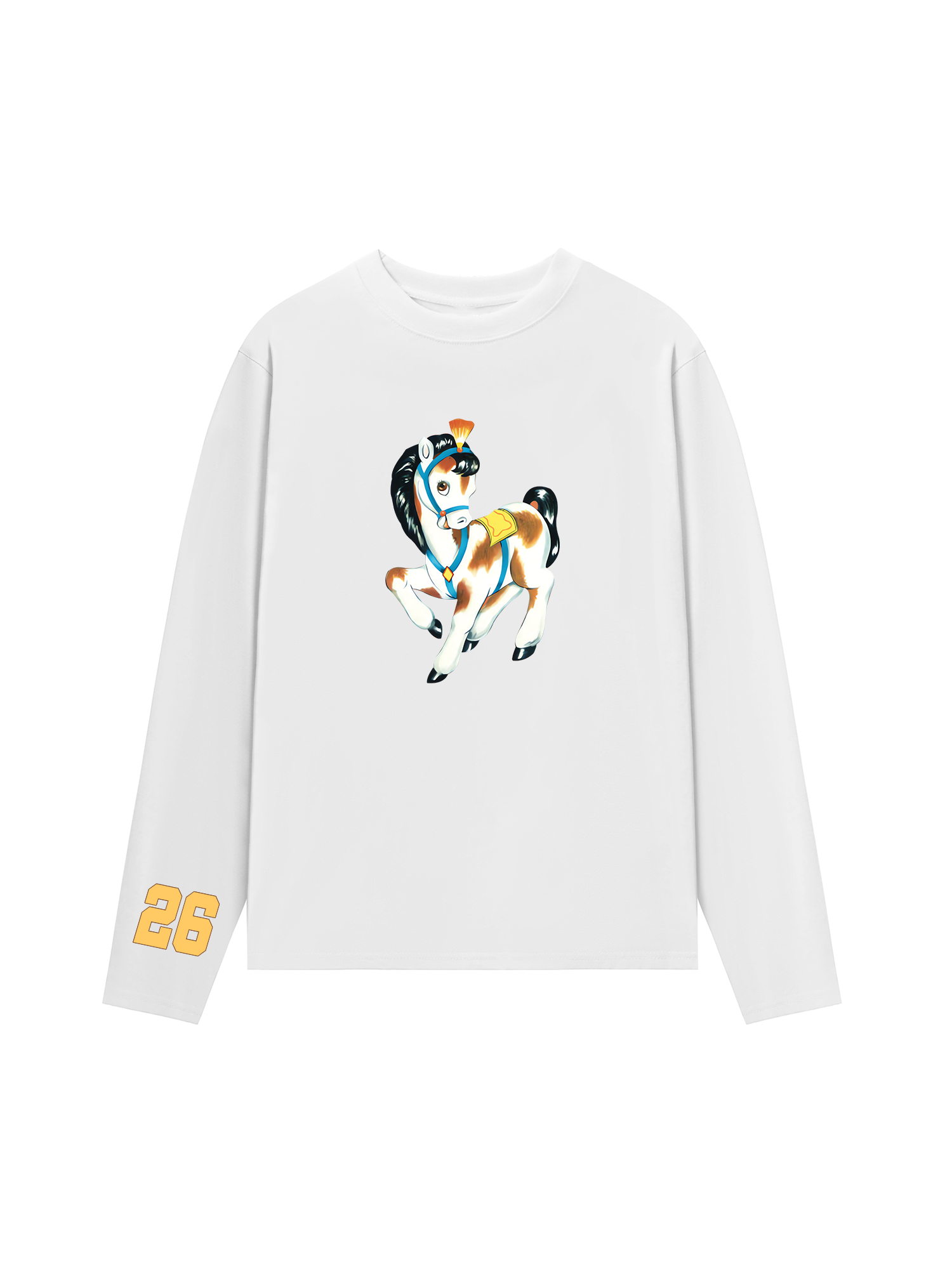 Áo Thun Dài Tay Brown Horse