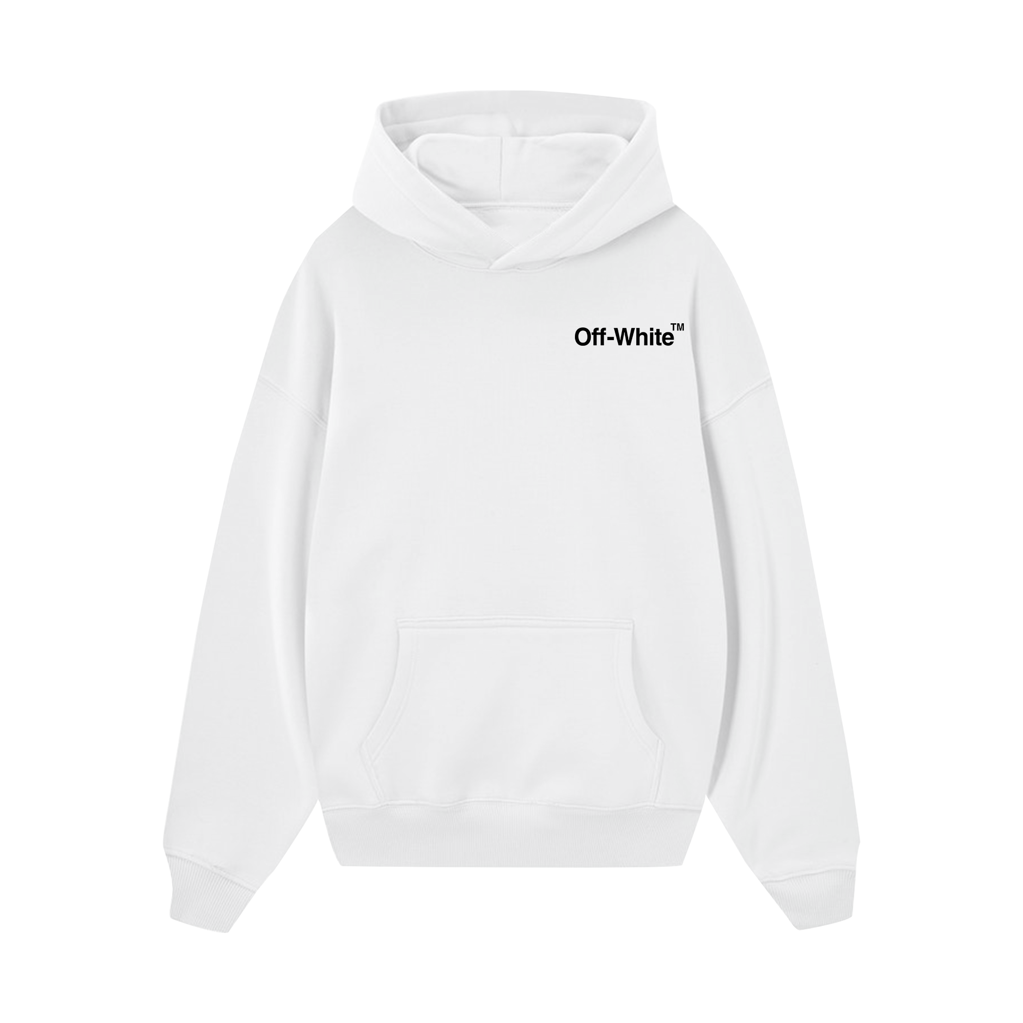 Off White Chrome Logo Hoodie