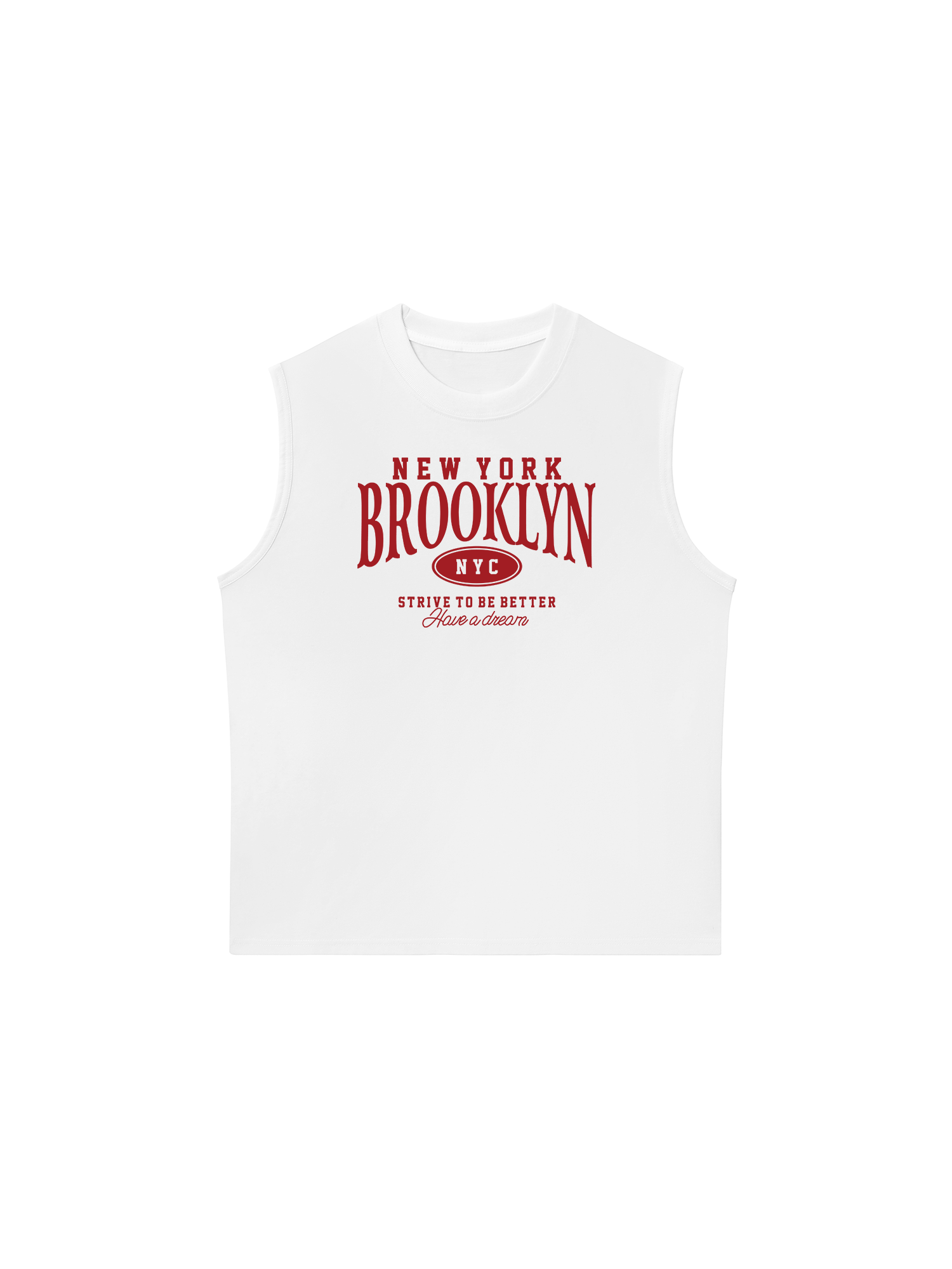 Áo Ba Lỗ Relaxed Fit New York Brooklyn