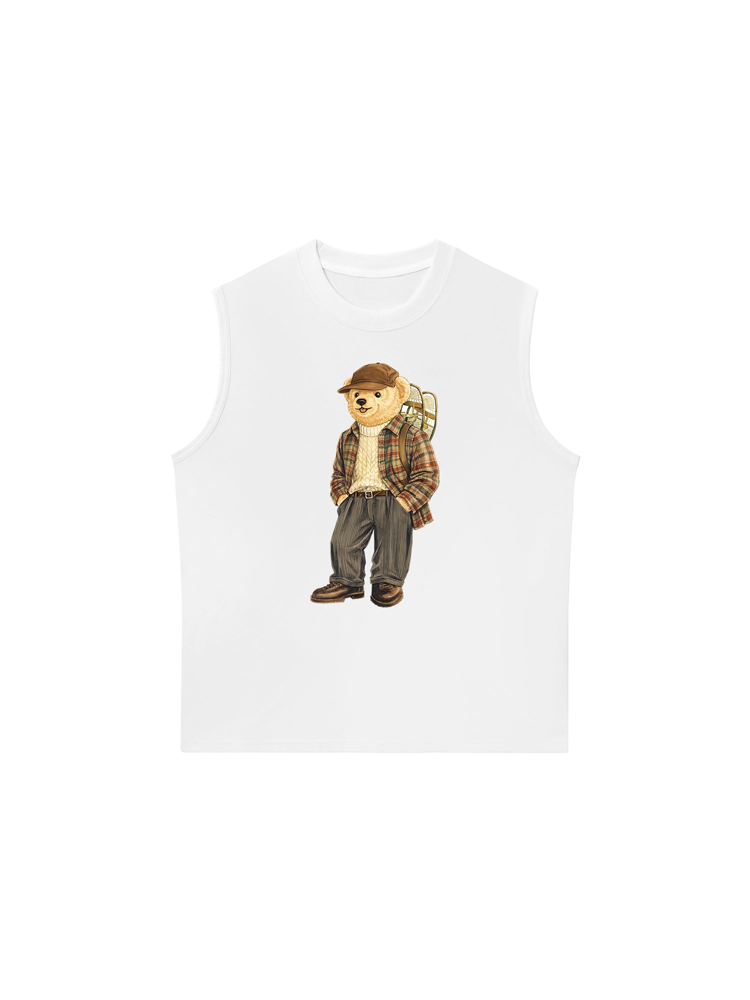 Áo Ba Lỗ Relaxed Fit Travel Vloger Bear