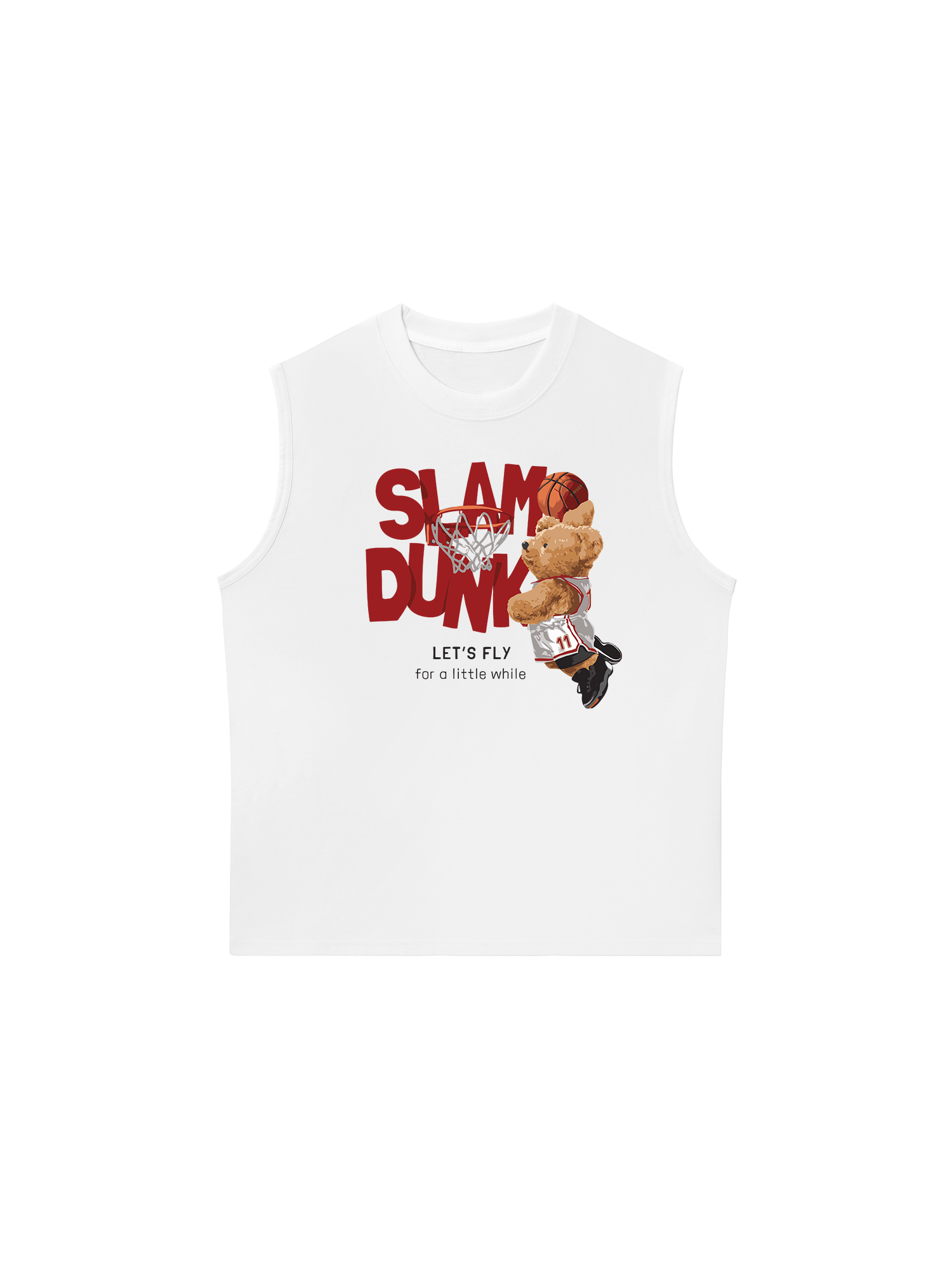 Áo Ba Lỗ Relaxed Fit Basketball Slam Dunk