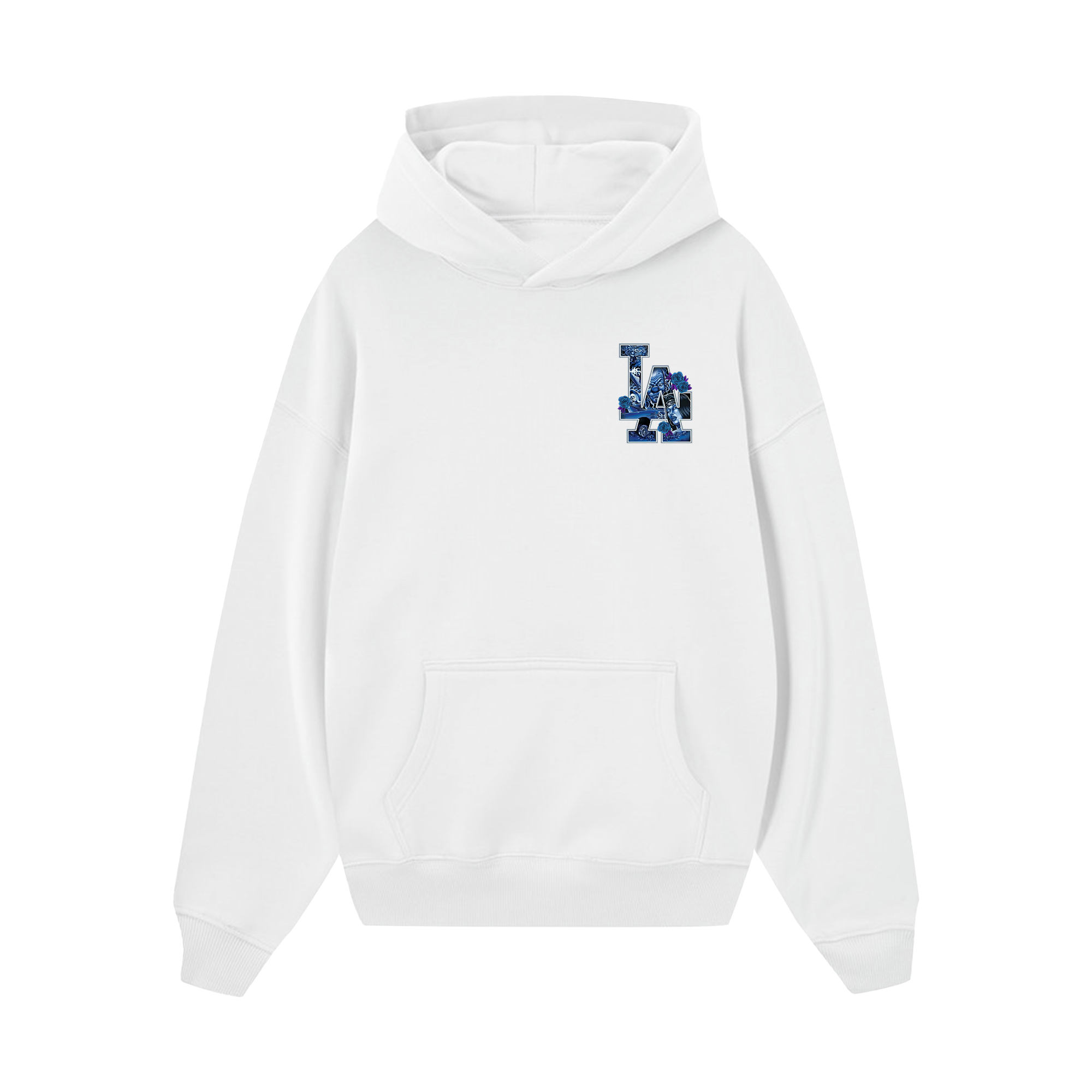 MLB FLoral Blue Rose Gangster Hoodie