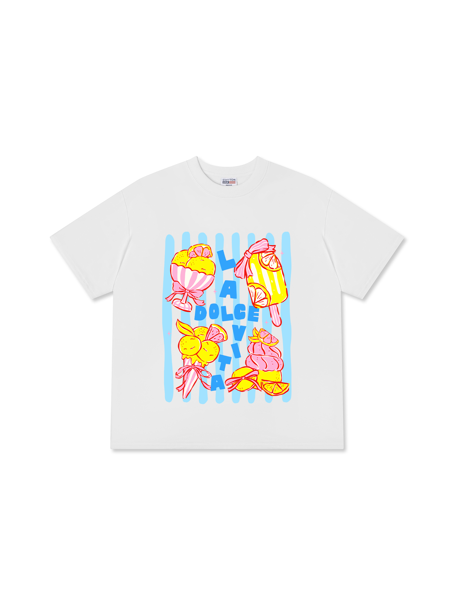 Áo Thun Relaxed Fit Lime Cream