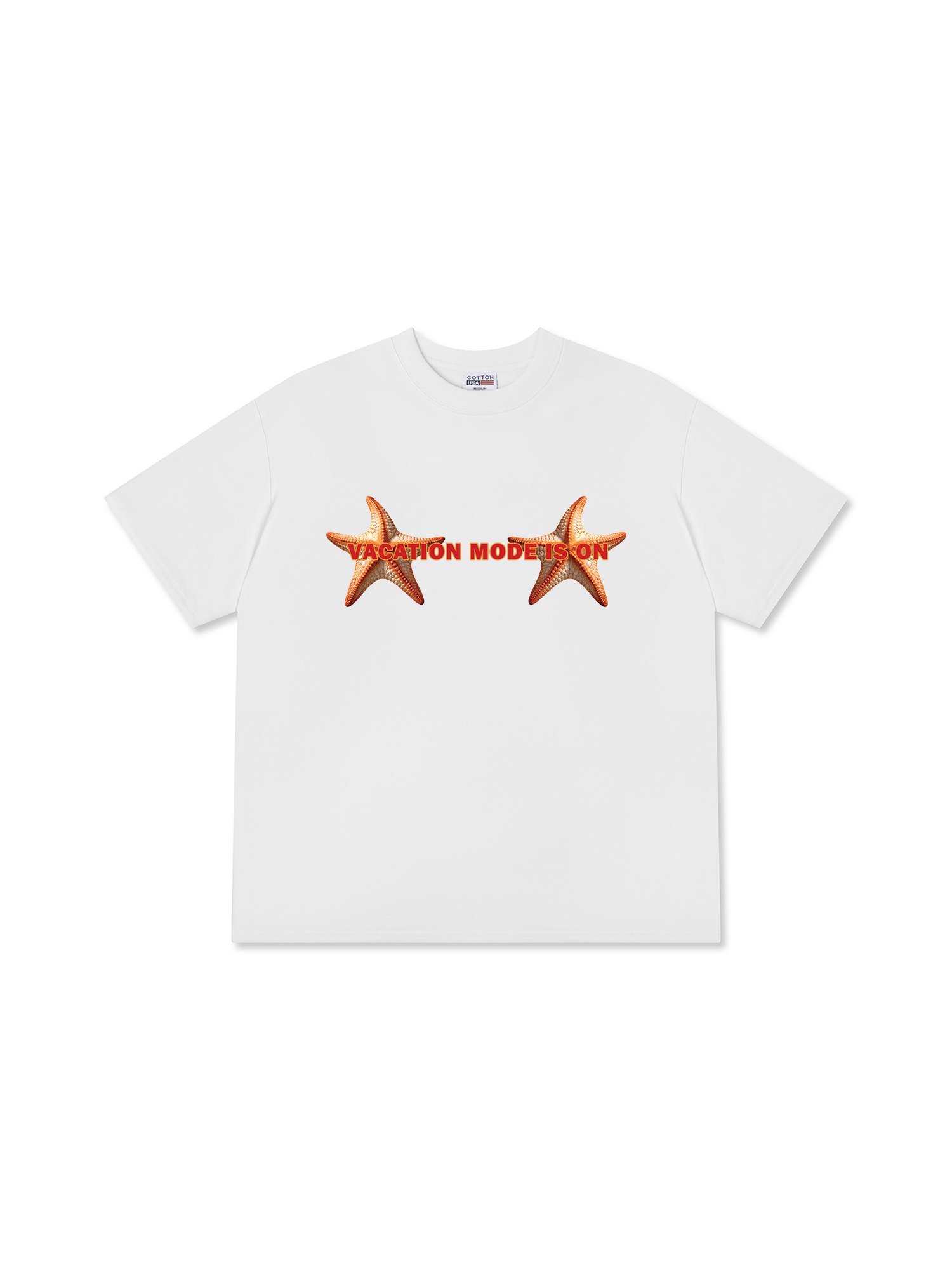Áo Thun Relaxed Fit Tropical Starfish Vacation Mode Is On