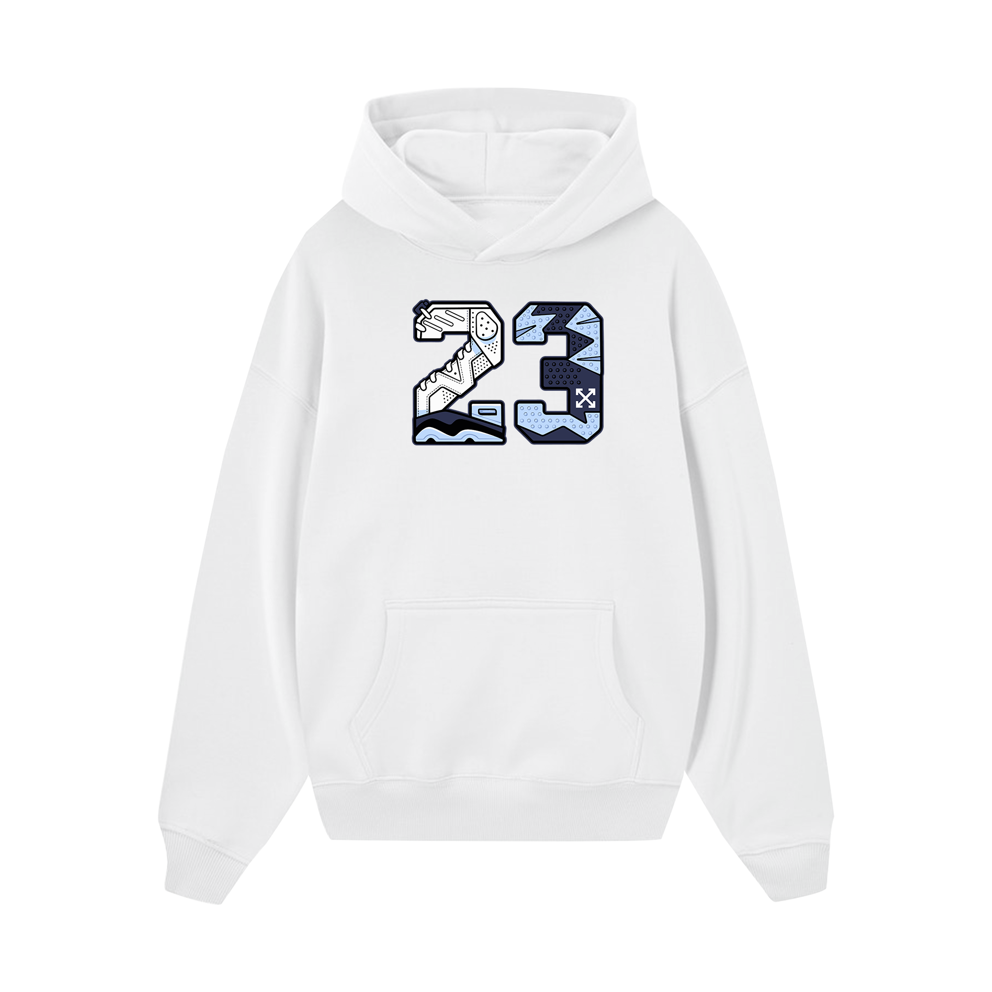 Off White Navy Jordan 23 Hoodie