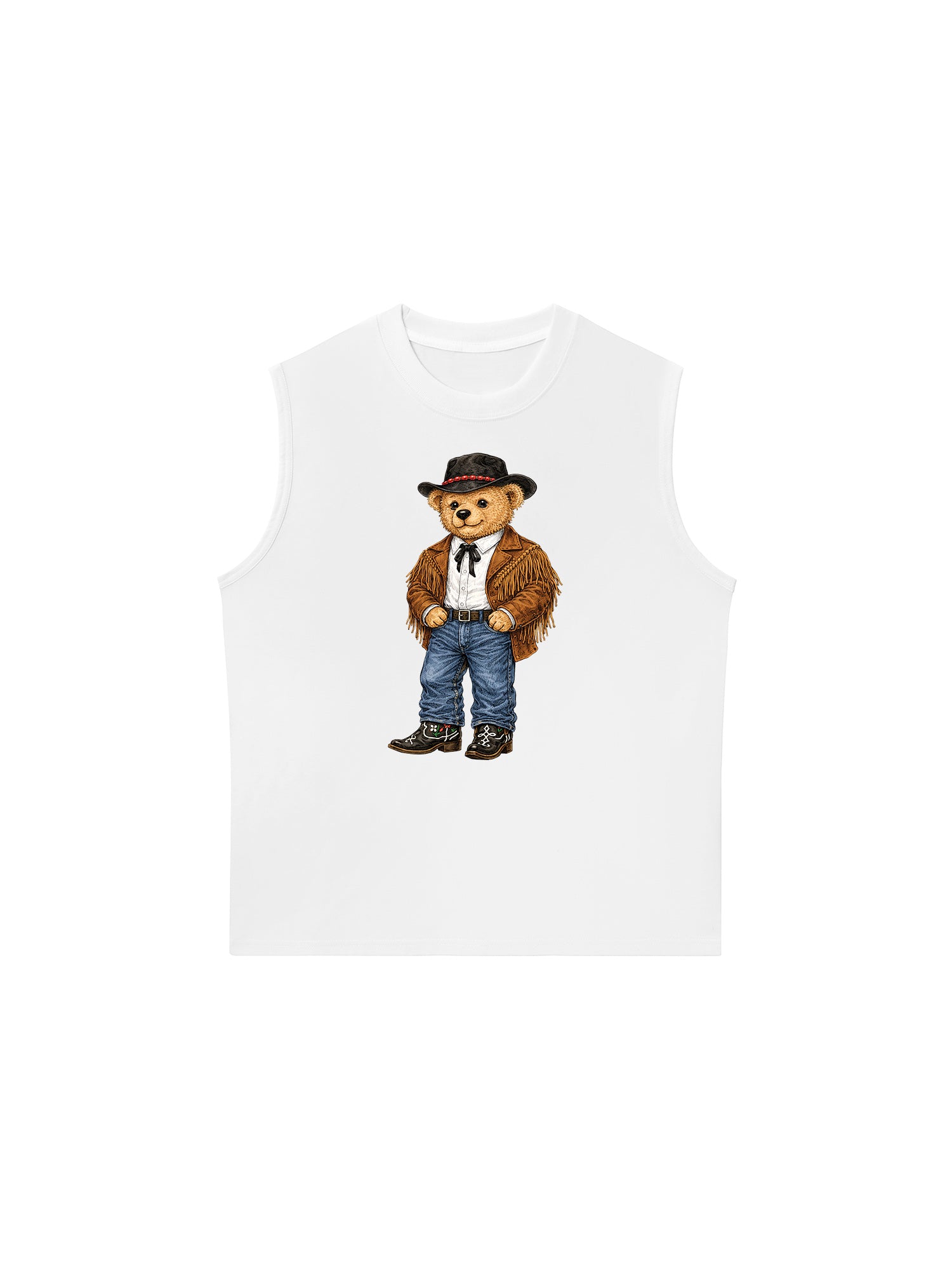 Áo Ba Lỗ Relaxed Fit Cowhide Bear