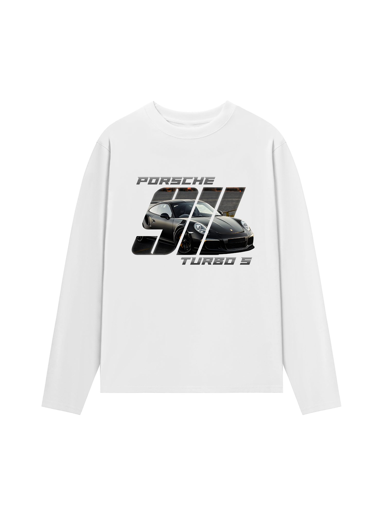 Áo Thun Dài Tay Porsche Silver Turbo S