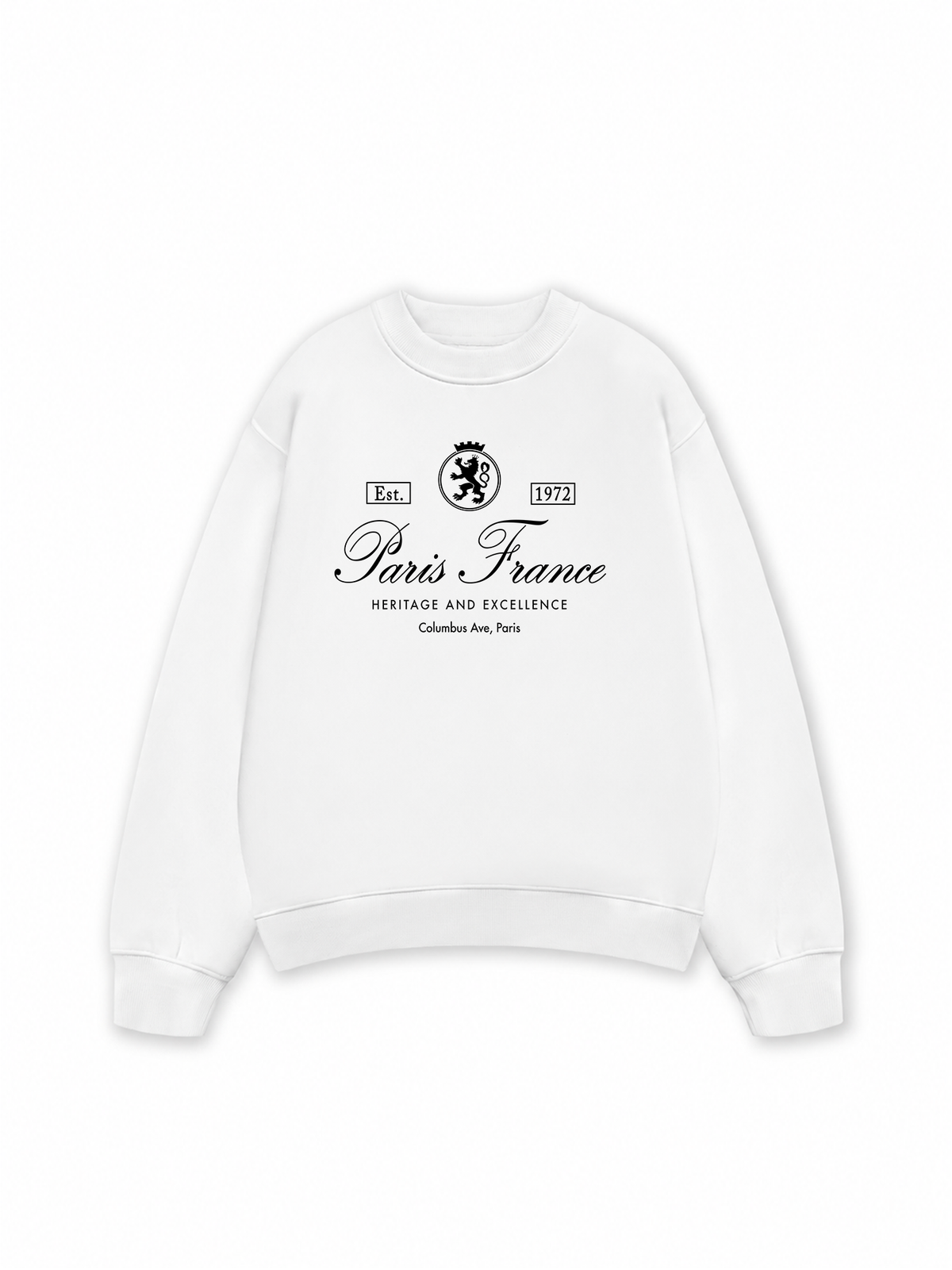 Áo Sweater Nỉ Hai Da Vintage Paris France