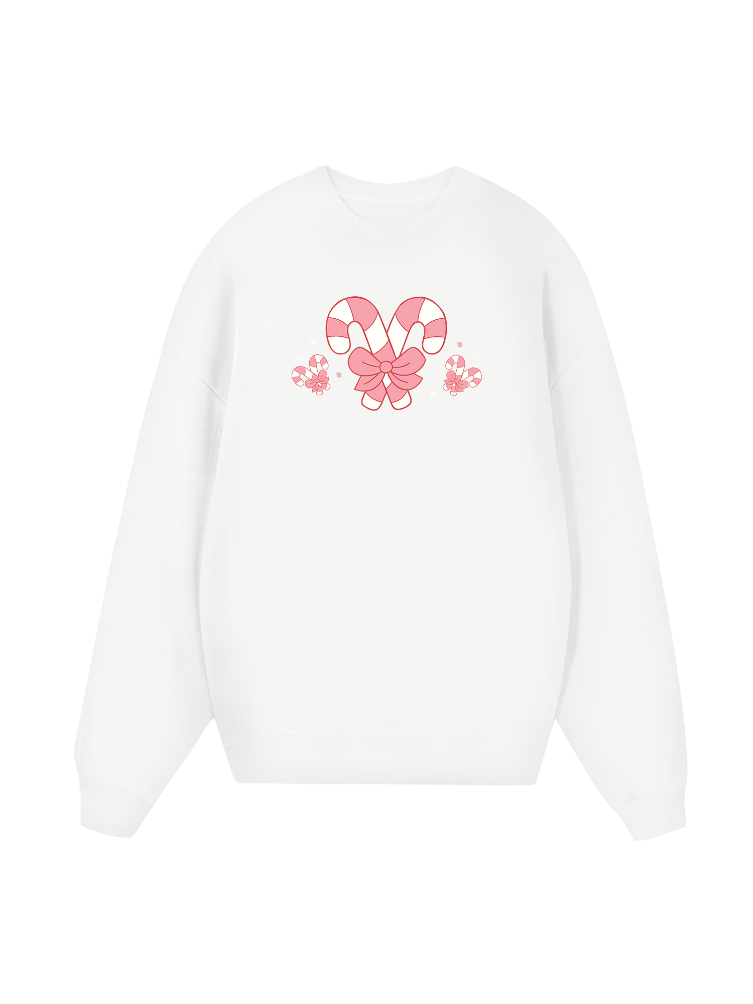 Cute Pink Candy Cane Sweater