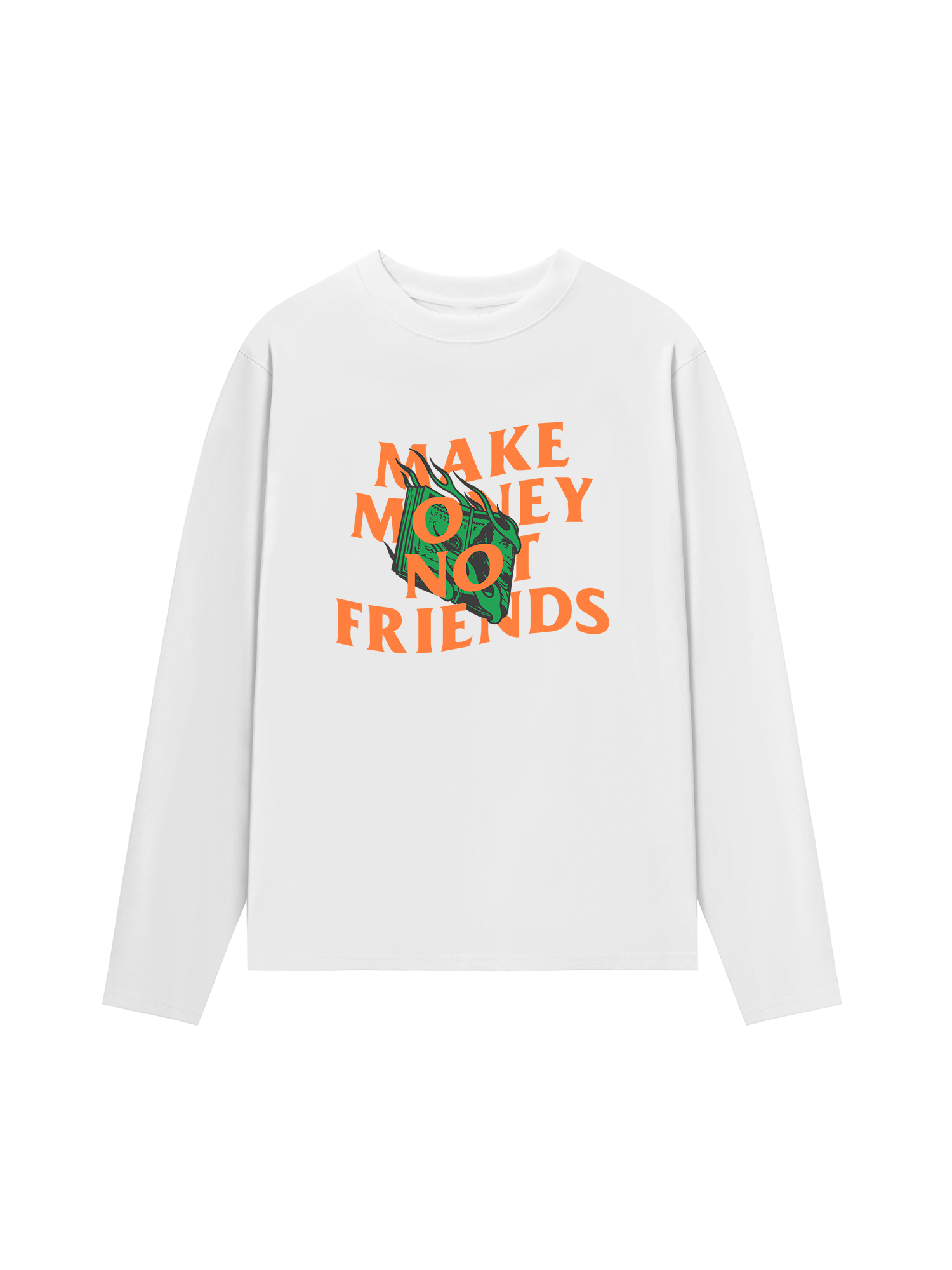 Áo Thun Dài Tay Money Make Money Not Friends