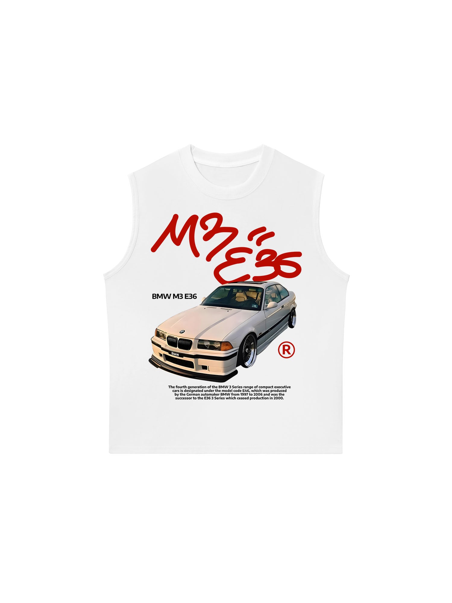 Áo Ba Lỗ Relaxed Fit  BMW M3E36 Street Style