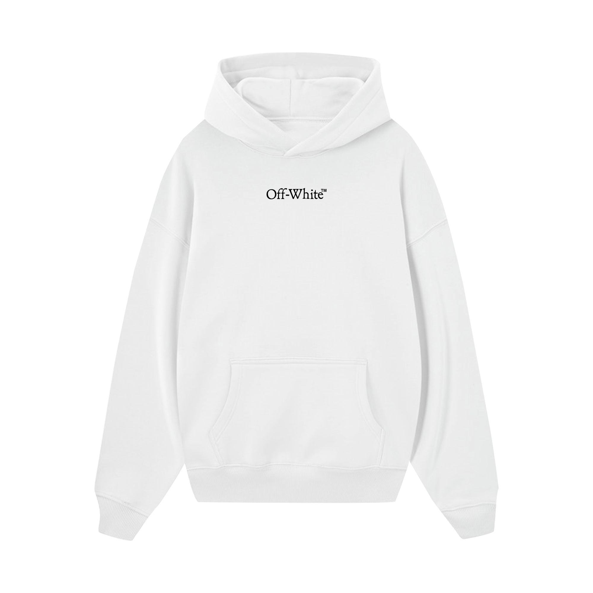 Off White Basic Typo Hoodie