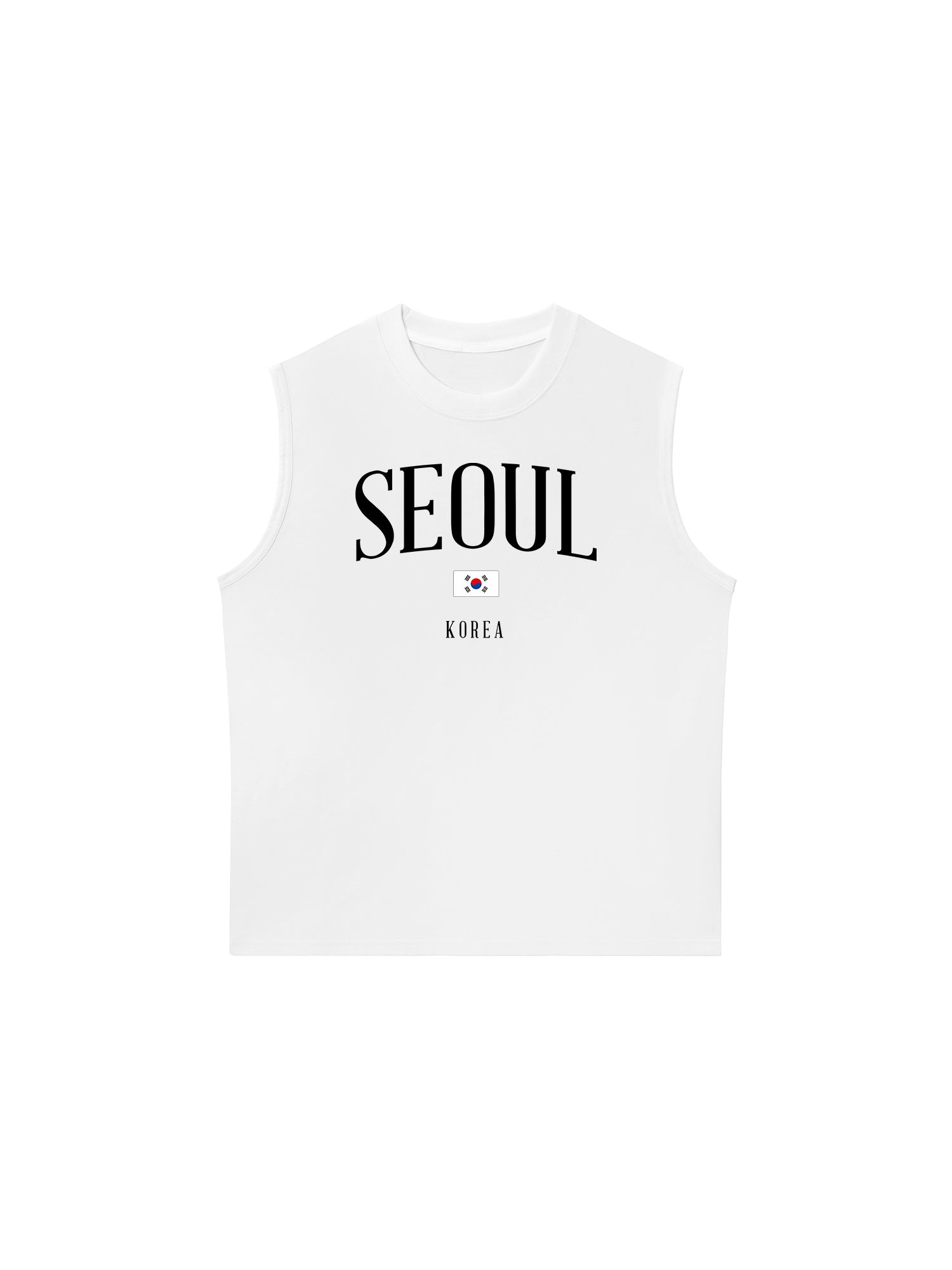 Áo Ba Lỗ Relaxed Fit Seoul Korea Classic