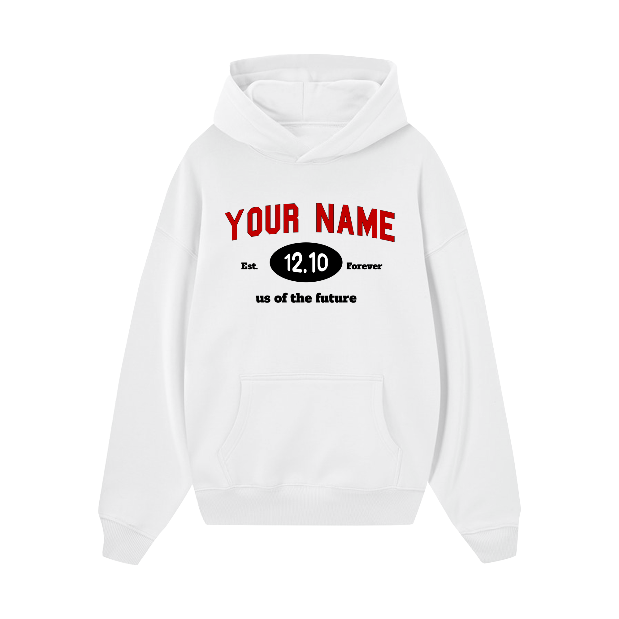 Custom Couple Forever Us Of The Future Hoodie