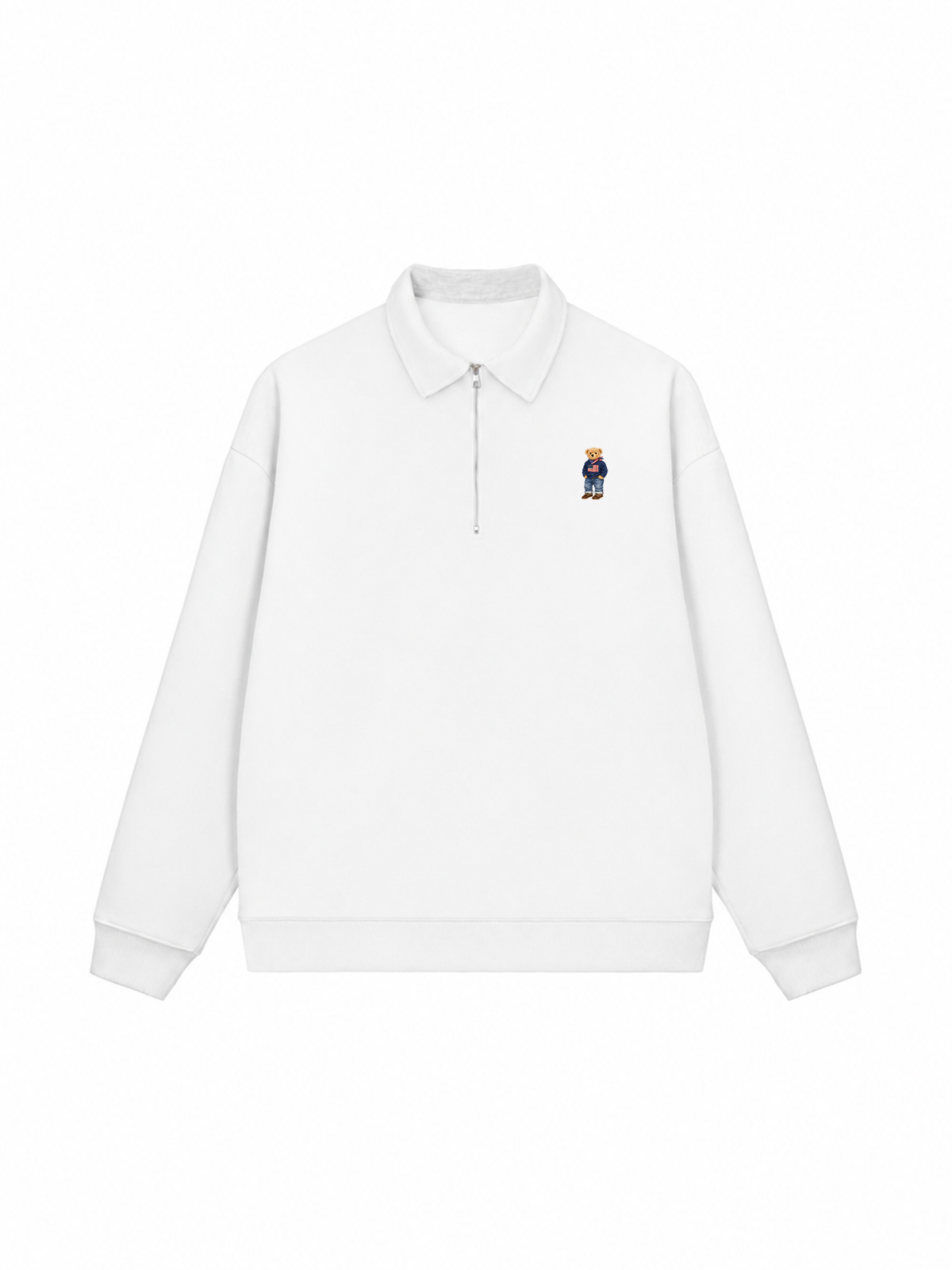 Áo Sweater Polo Nỉ Hai Da  America Boy
