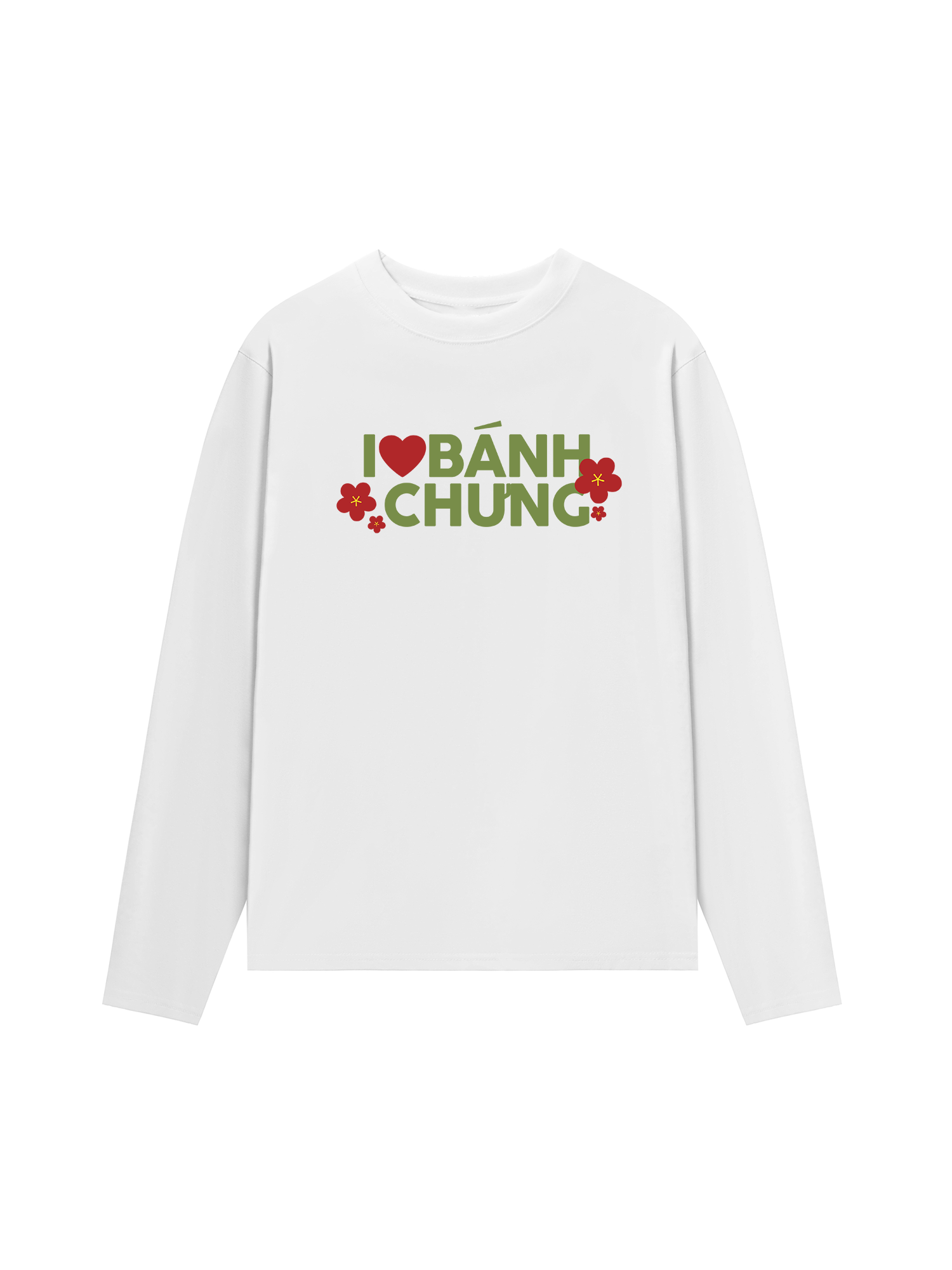 Áo Thun Dài Tay I Love Bánh Chưng