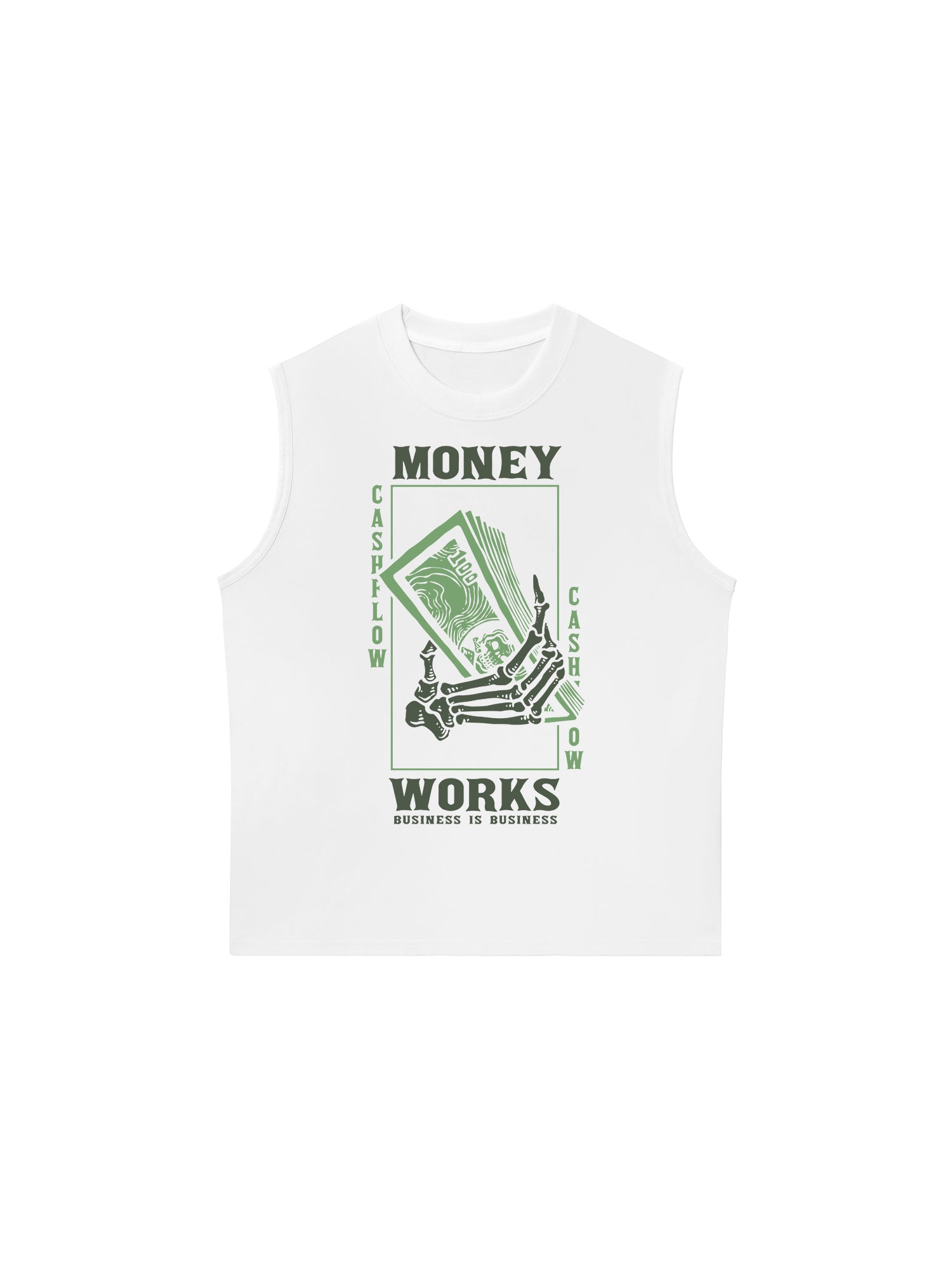Áo Ba Lỗ Relaxed Fit Money Works Business Is Business