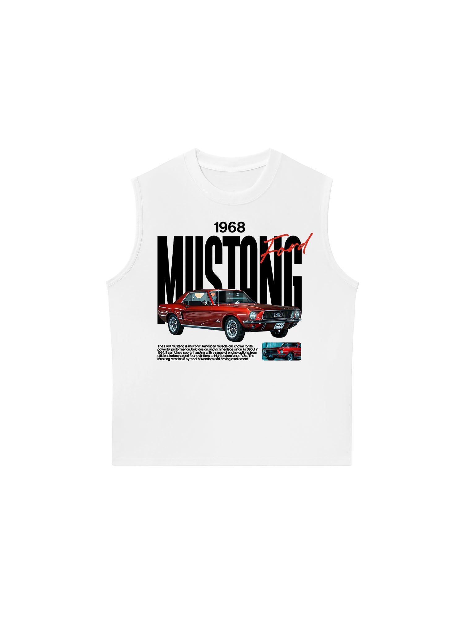 Áo Ba Lỗ Relaxed Fit Ford 1968 Mustang