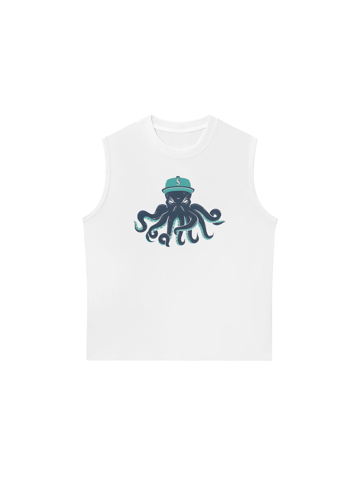 Áo Ba Lỗ Relaxed Fit Baseball Green Octopus