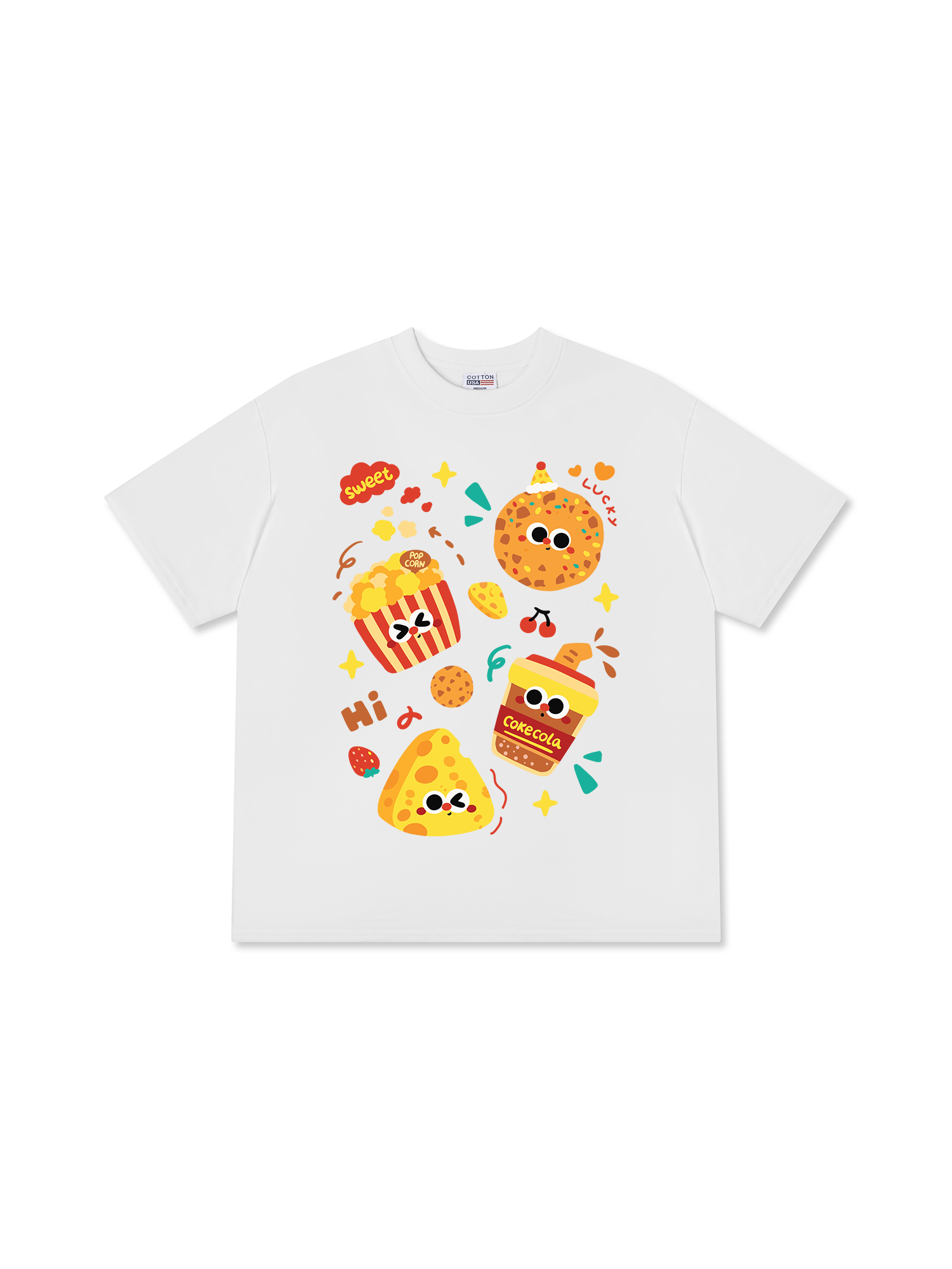 Áo Thun Relaxed Fit Yummy Mood Triple Funny