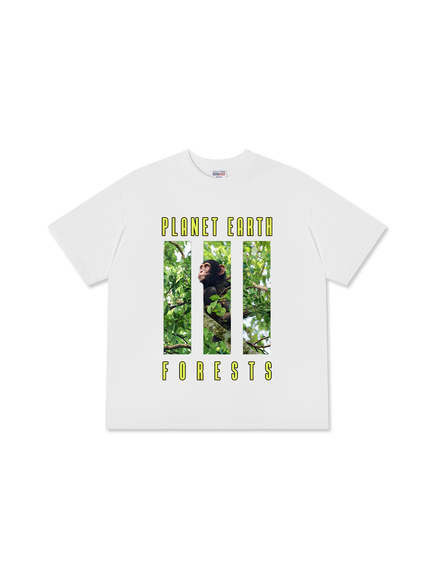 Áo Thun Relaxed Fit Wild Life Planet Earth Forests