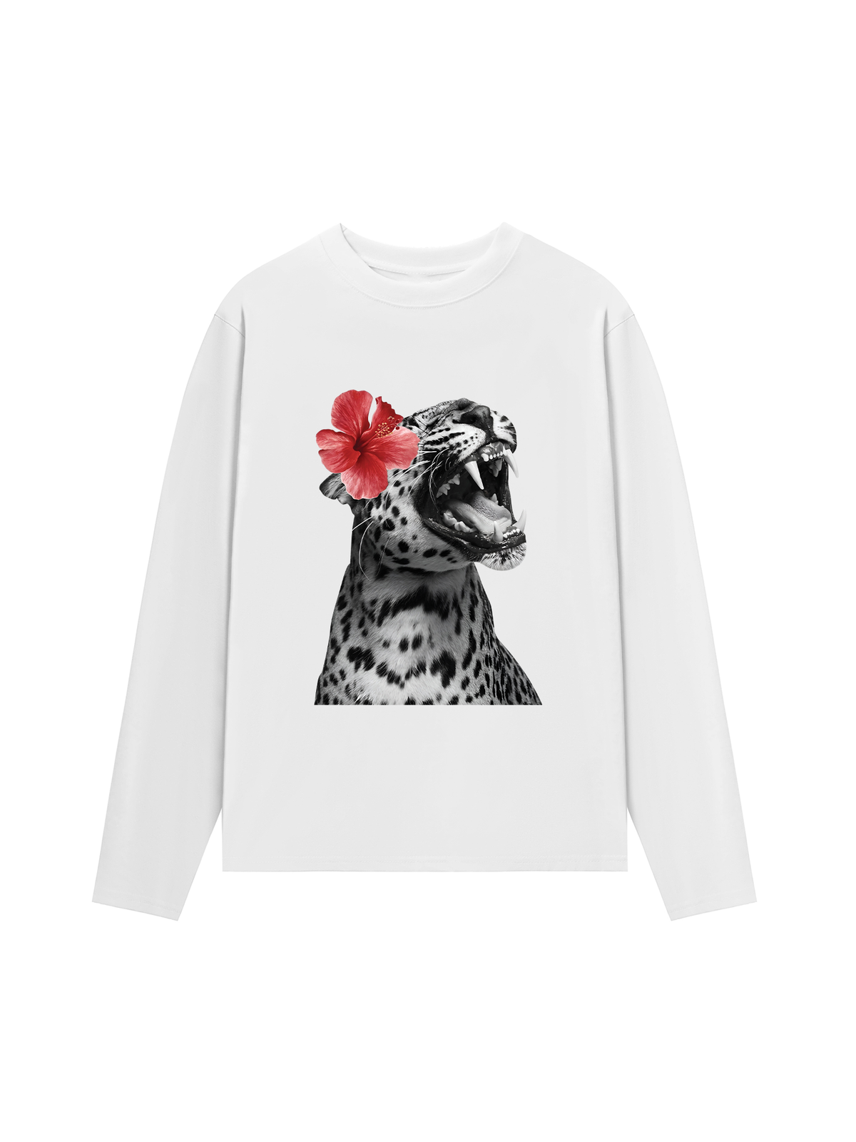 Áo Thun Dài Tay Urban Leopard Roar Flower