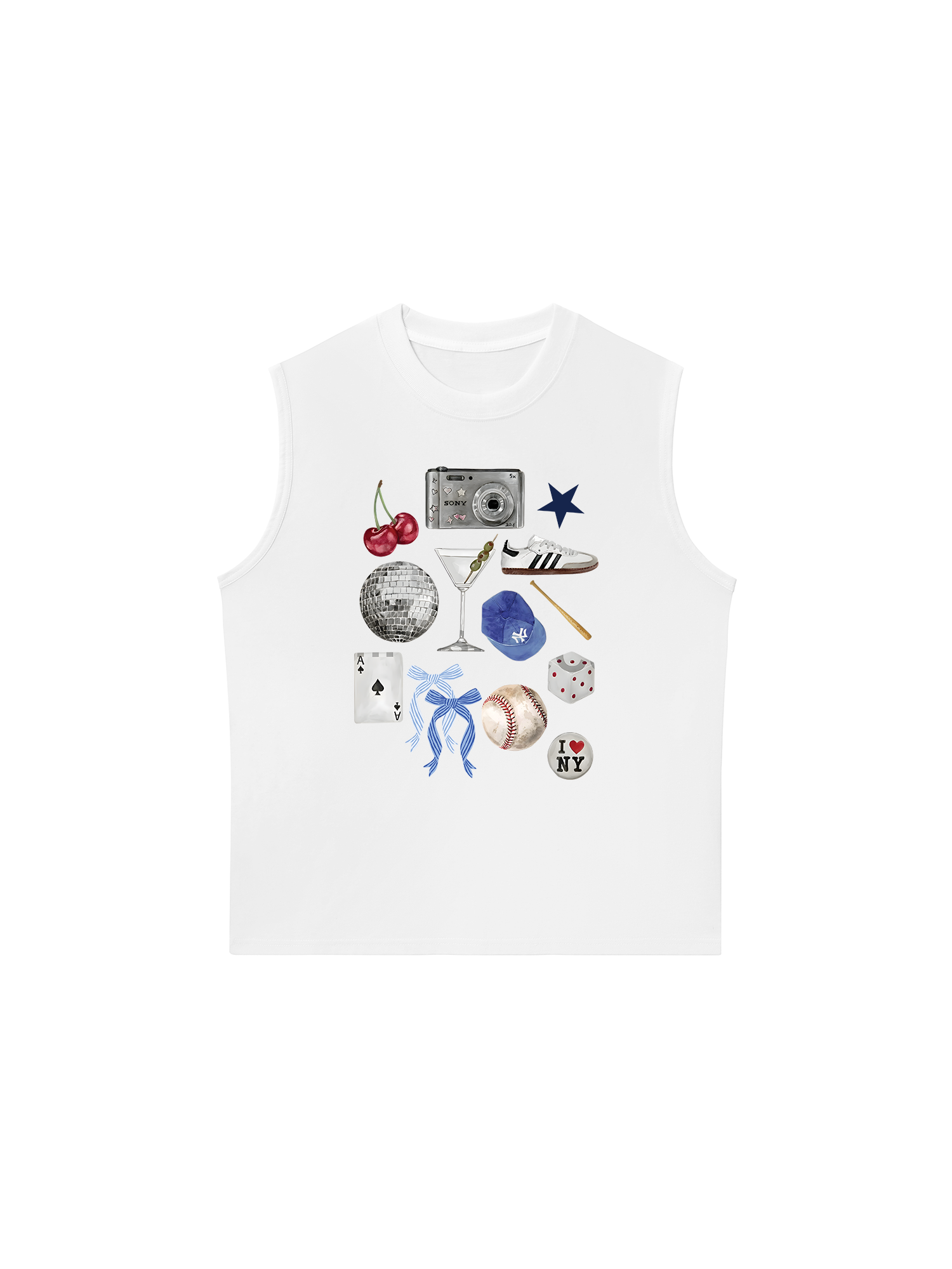 Áo Ba Lỗ Relaxed Fit Baseball Cute Things
