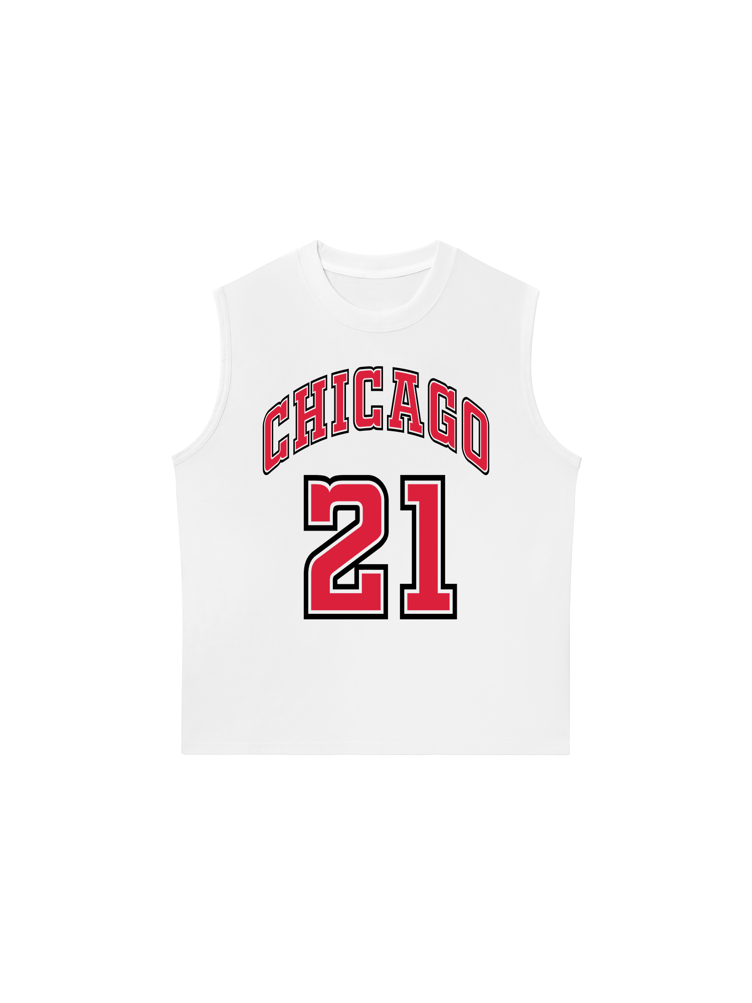 Áo Ba Lỗ Relaxed Fit Chicago 21 Basketball Spider