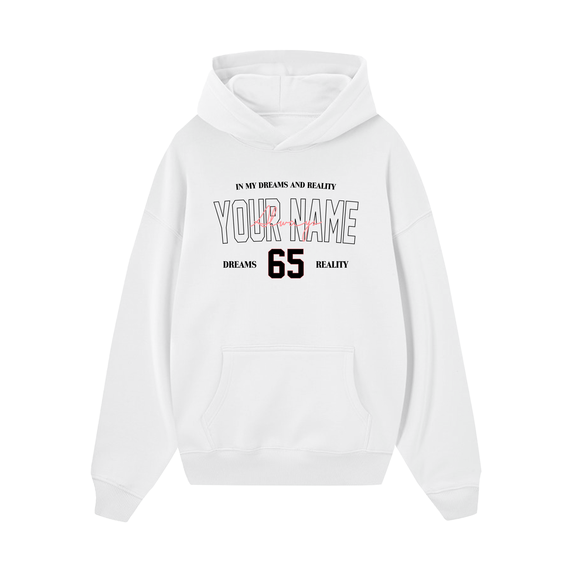 Custom Couple In My Dreams And Reality Hoodie