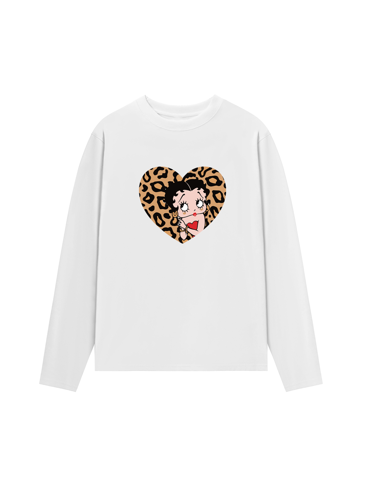 Áo Thun Dài Tay Urban Leopard Betty Cheetah Heart