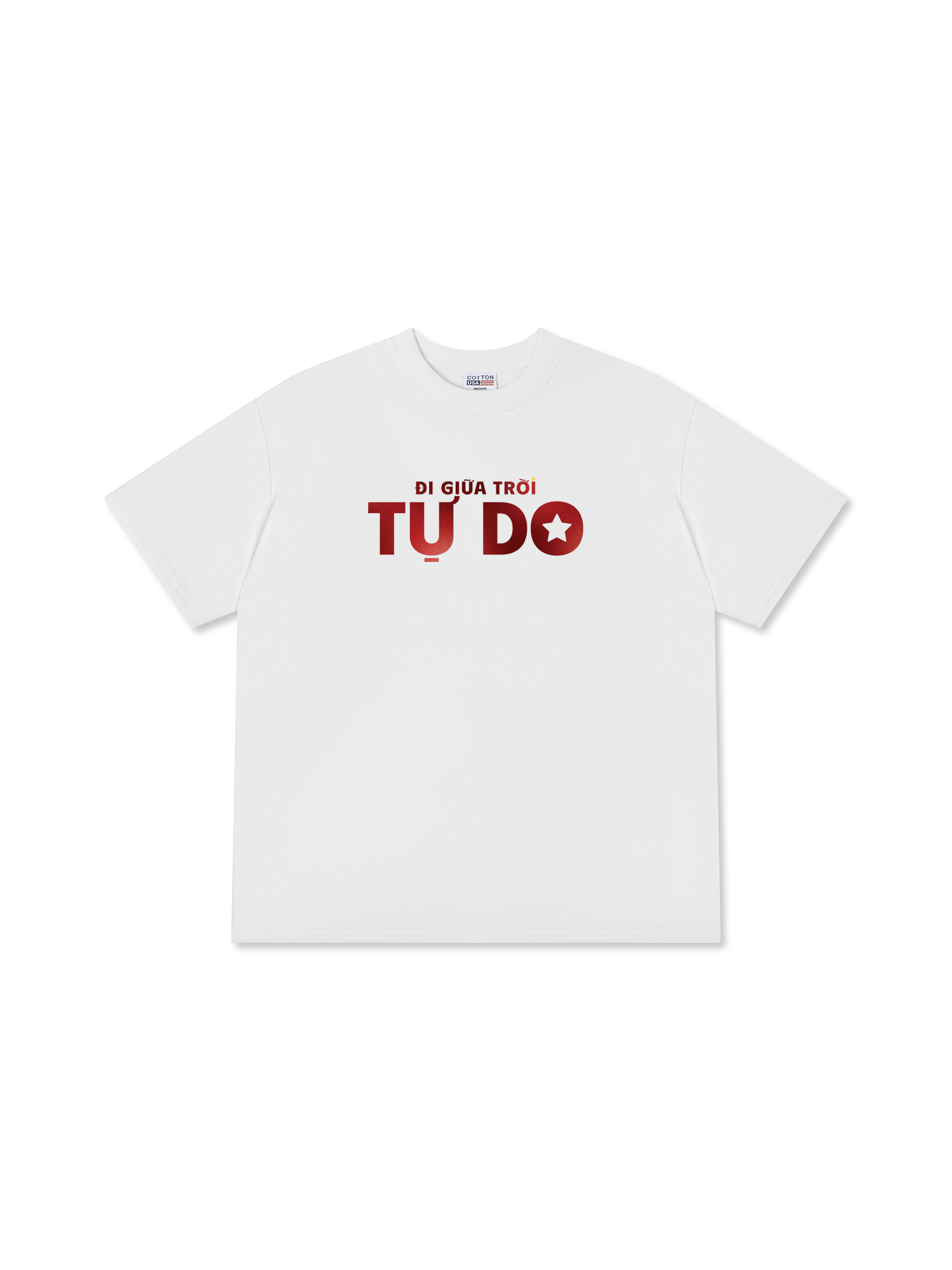 Áo Thun Relaxed Fit Đi Giữa Trời Tự Do