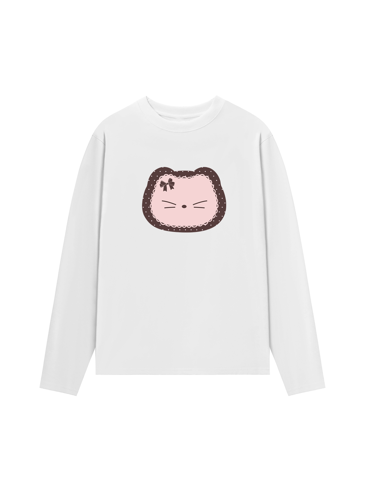 Áo Thun Dài Tay Dotty Mood Cute Cat