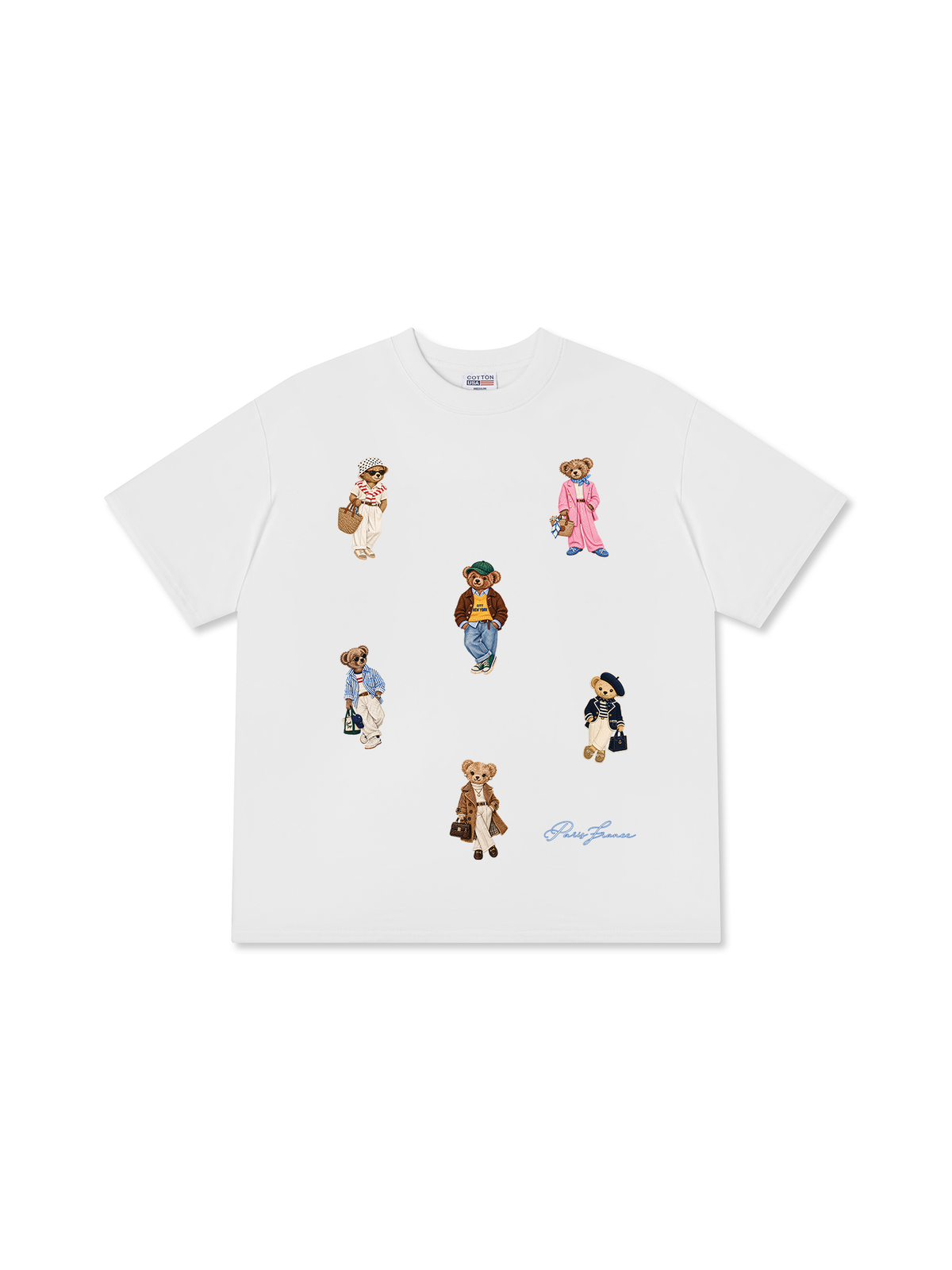 Áo Thun Relaxed Fit Vintage  Bear Town