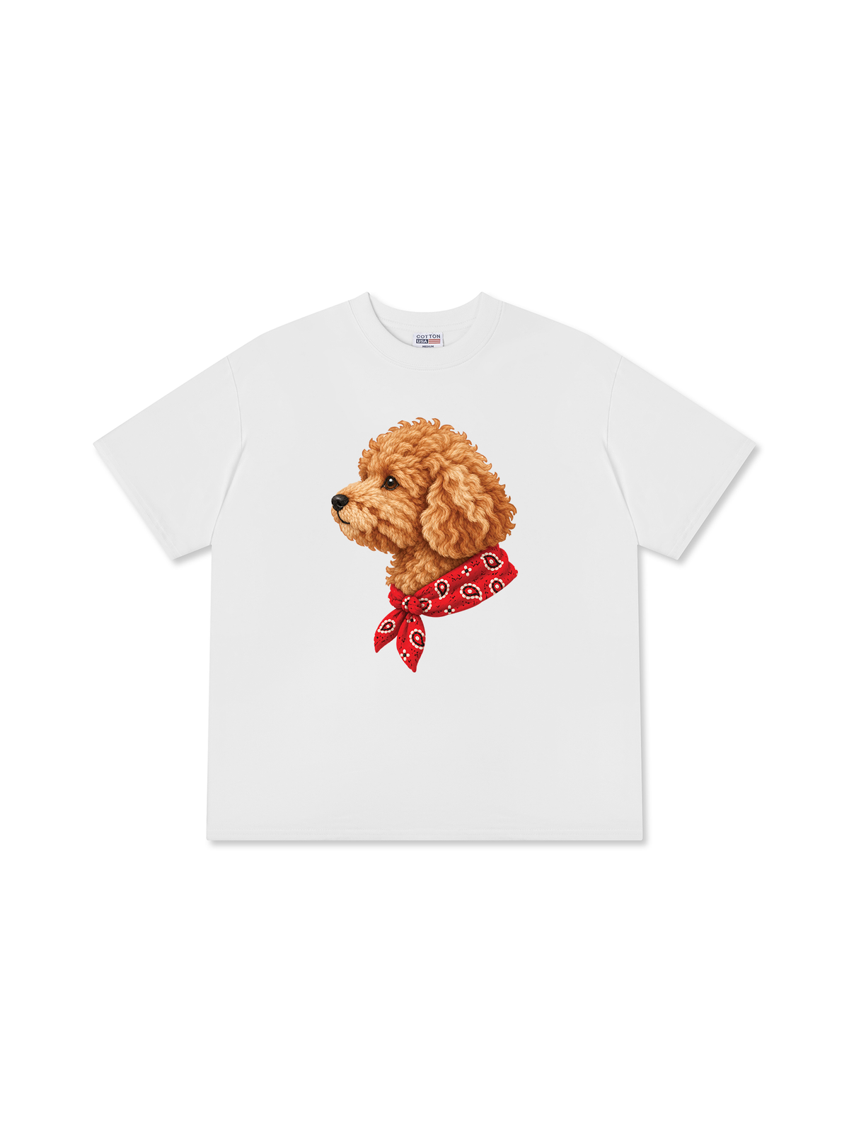 Áo Thun Relaxed Fit Puppy With Bandana