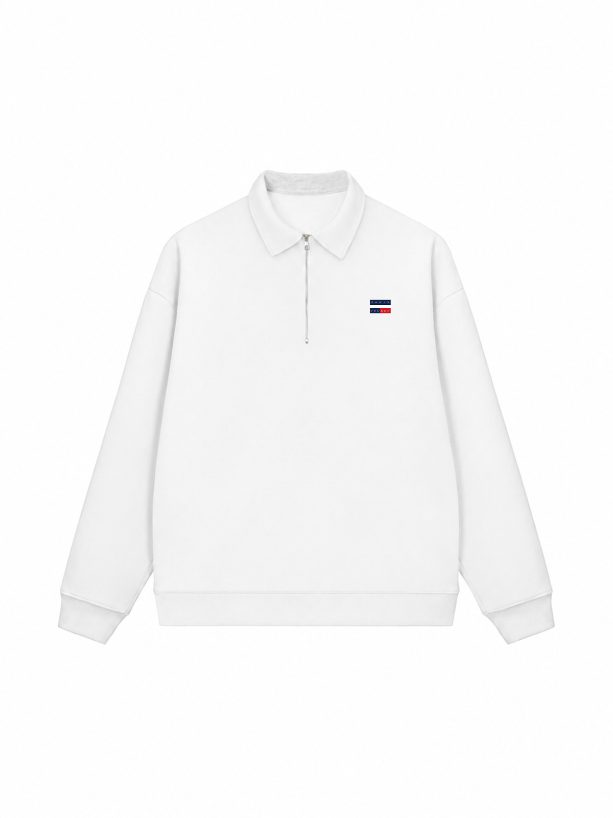 Áo Sweater Polo Nỉ Hai Da Paris France Flag