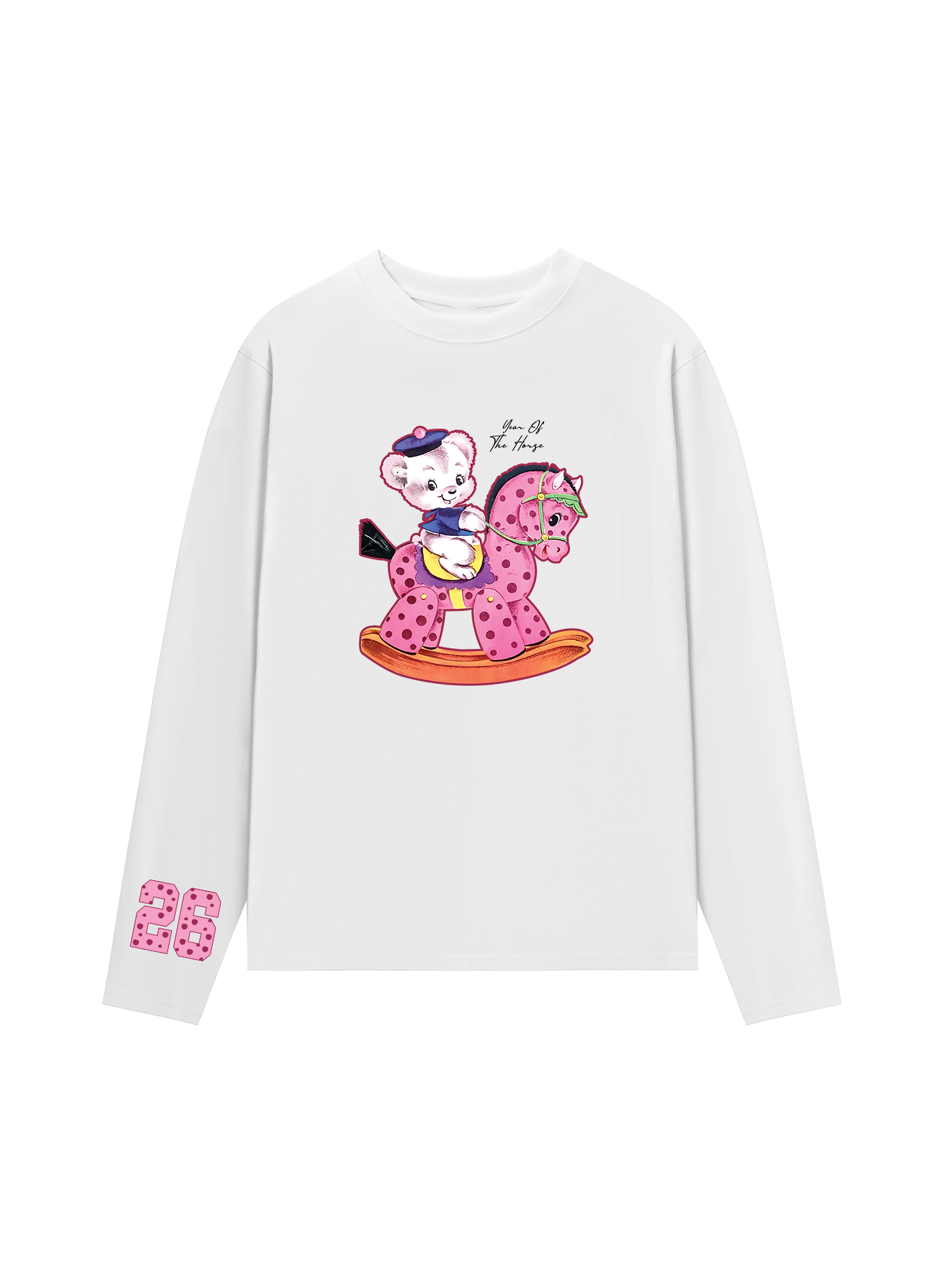 Áo Thun Dài Tay Pink Dots Year Of Horse