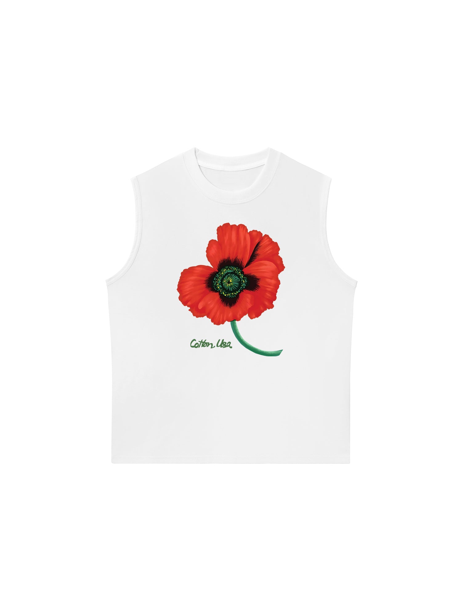 Áo Ba Lỗ Relaxed Fit Floral Red