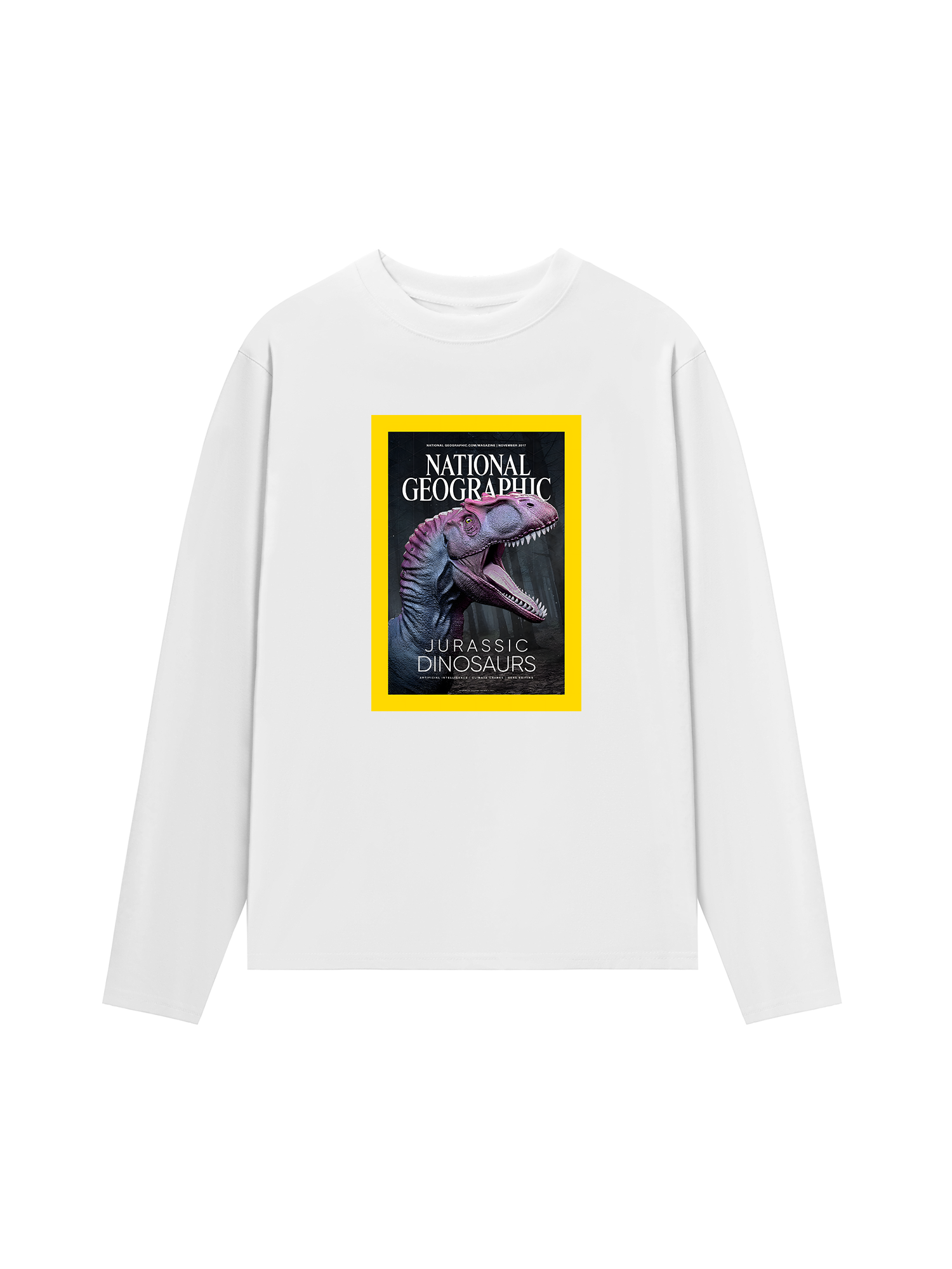 Áo Thun Dài Tay Wild Life Jurassic Dinosaurs