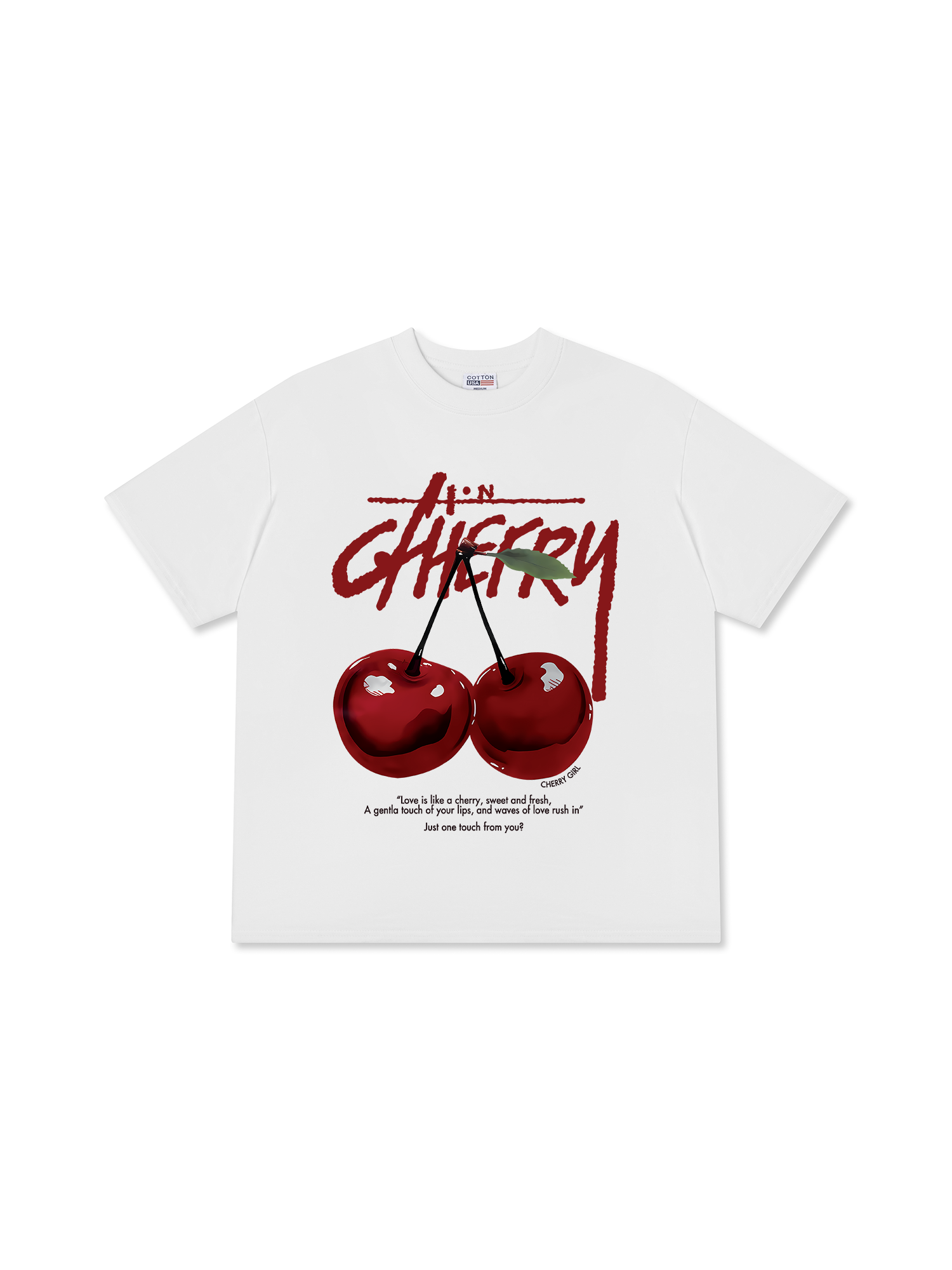 Áo Thun Relaxed Fit Cherry X Cotton USA Love